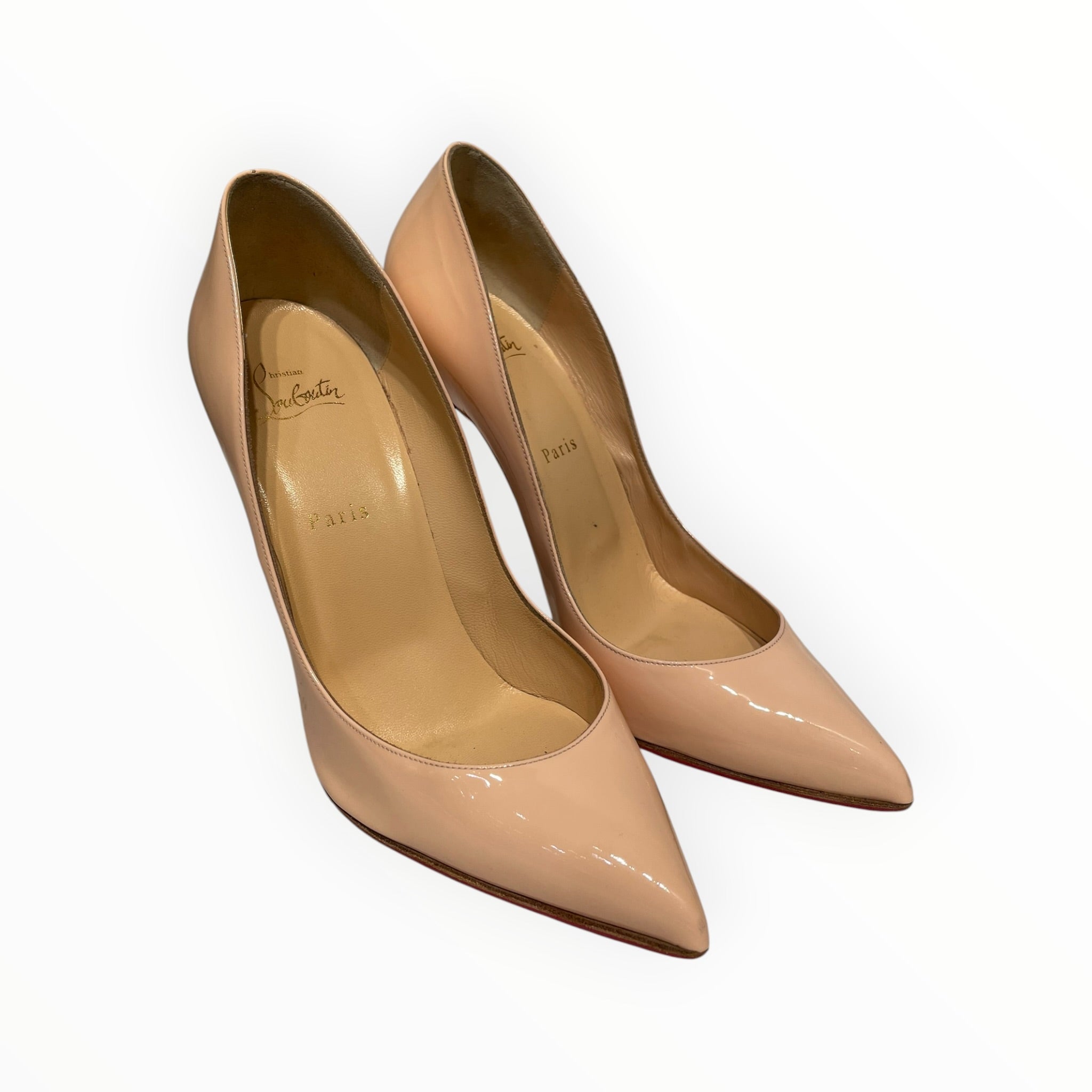 Christian Louboutin/Heels/EU 41/Leather/BEG/so kate w/ sole protector view 1