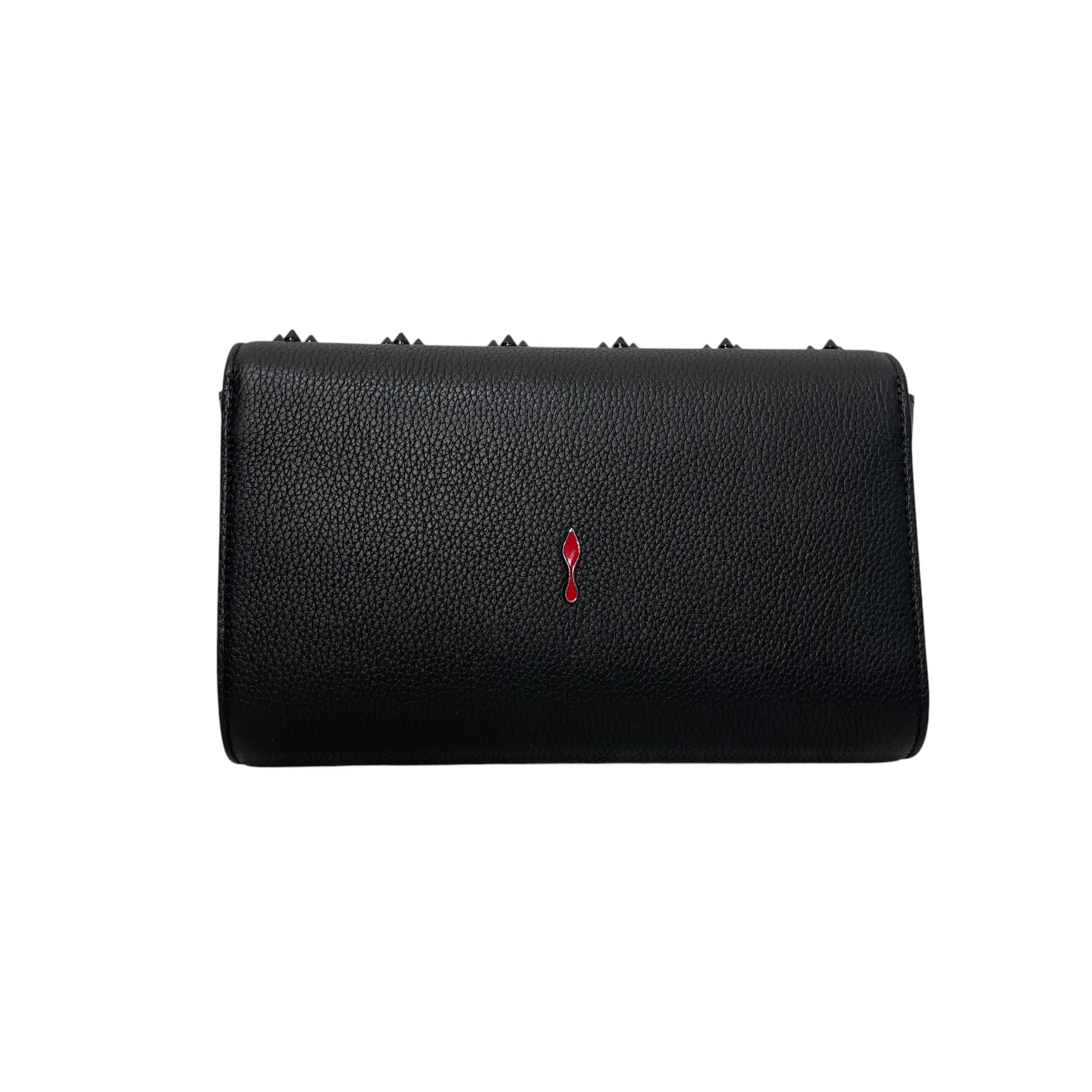 Christian Louboutin/Cross Body Bag/Leather/BLK/PALOMA CLUTCH LOUBINTHESKY STU view 4