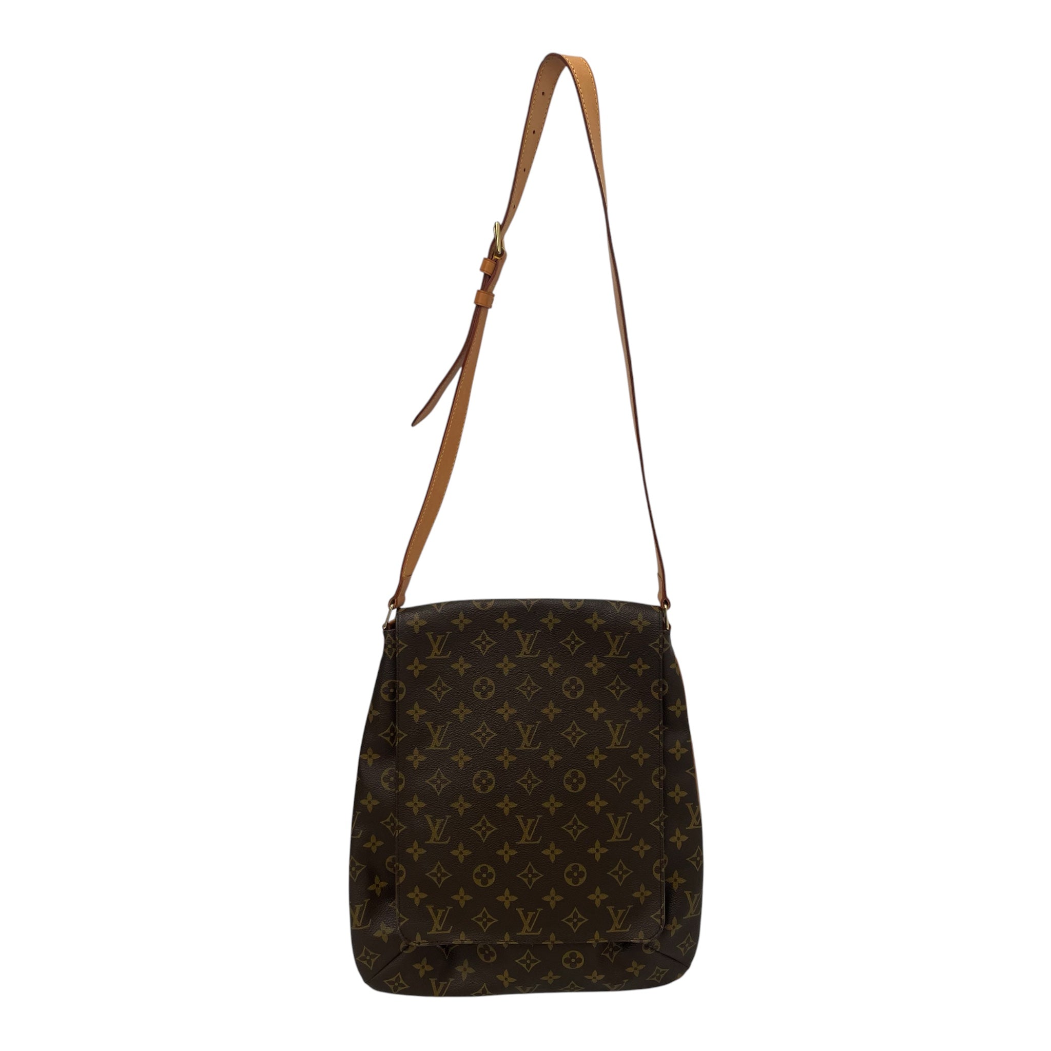 LOUIS VUITTON/Cross Body Bag/Hombre Check/Leather/BRW/Musette Messenger Bag view 1