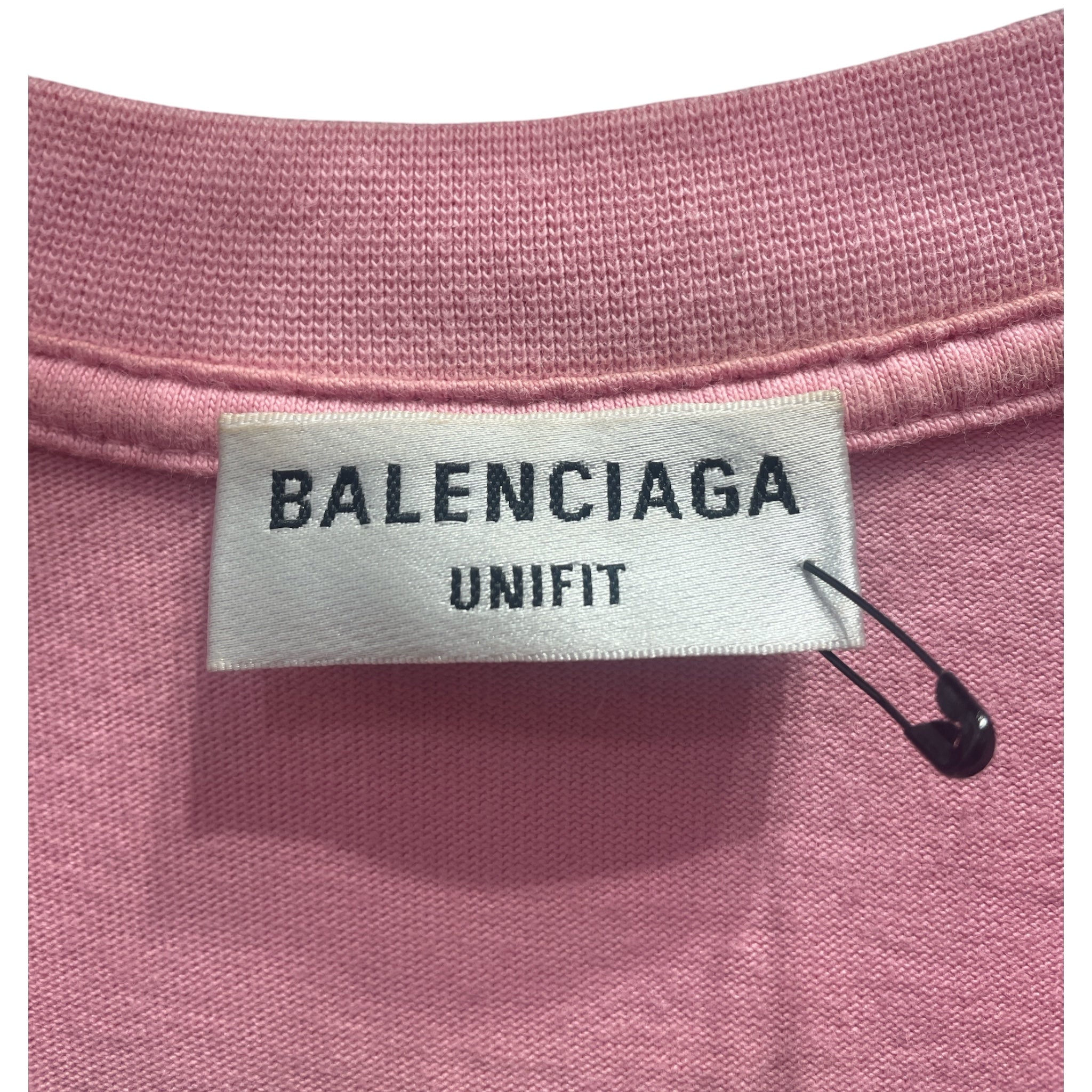 BALENCIAGA/T-Shirt/2/Cotton/PNK/Bebe Glitter Logo Tee view 3