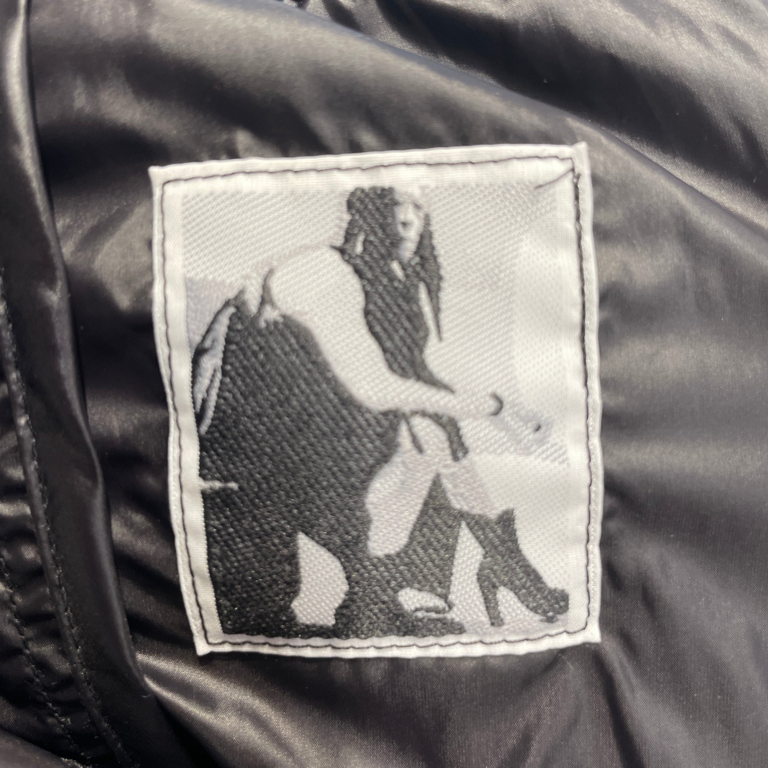 Rick Owens/Pants/M/Nylon/BLK/silv snaps up sides view 4