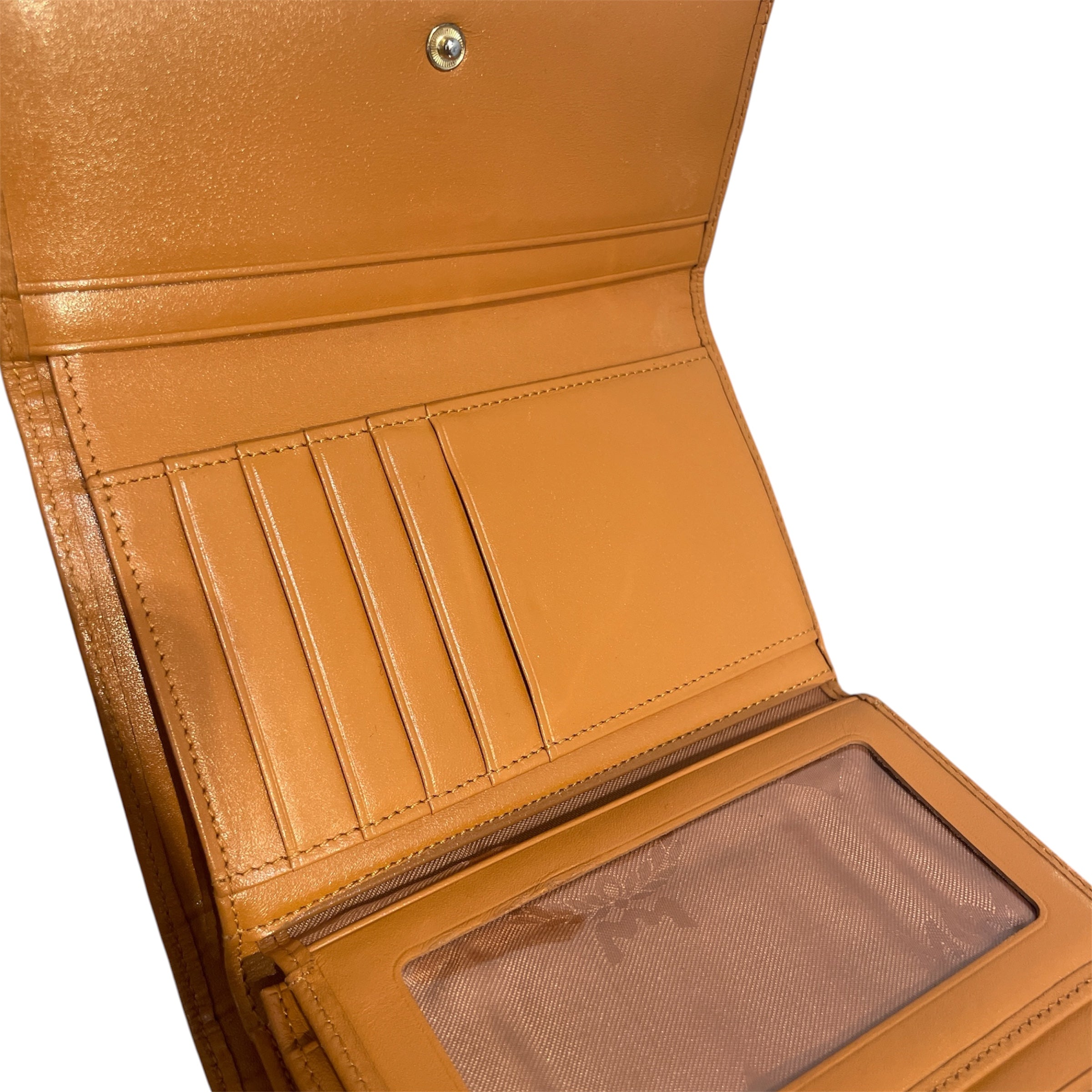 MCM/Trifold Wallet/Monogram/Leather/BRW/Visetos Cognac Canvas Trifold view 3