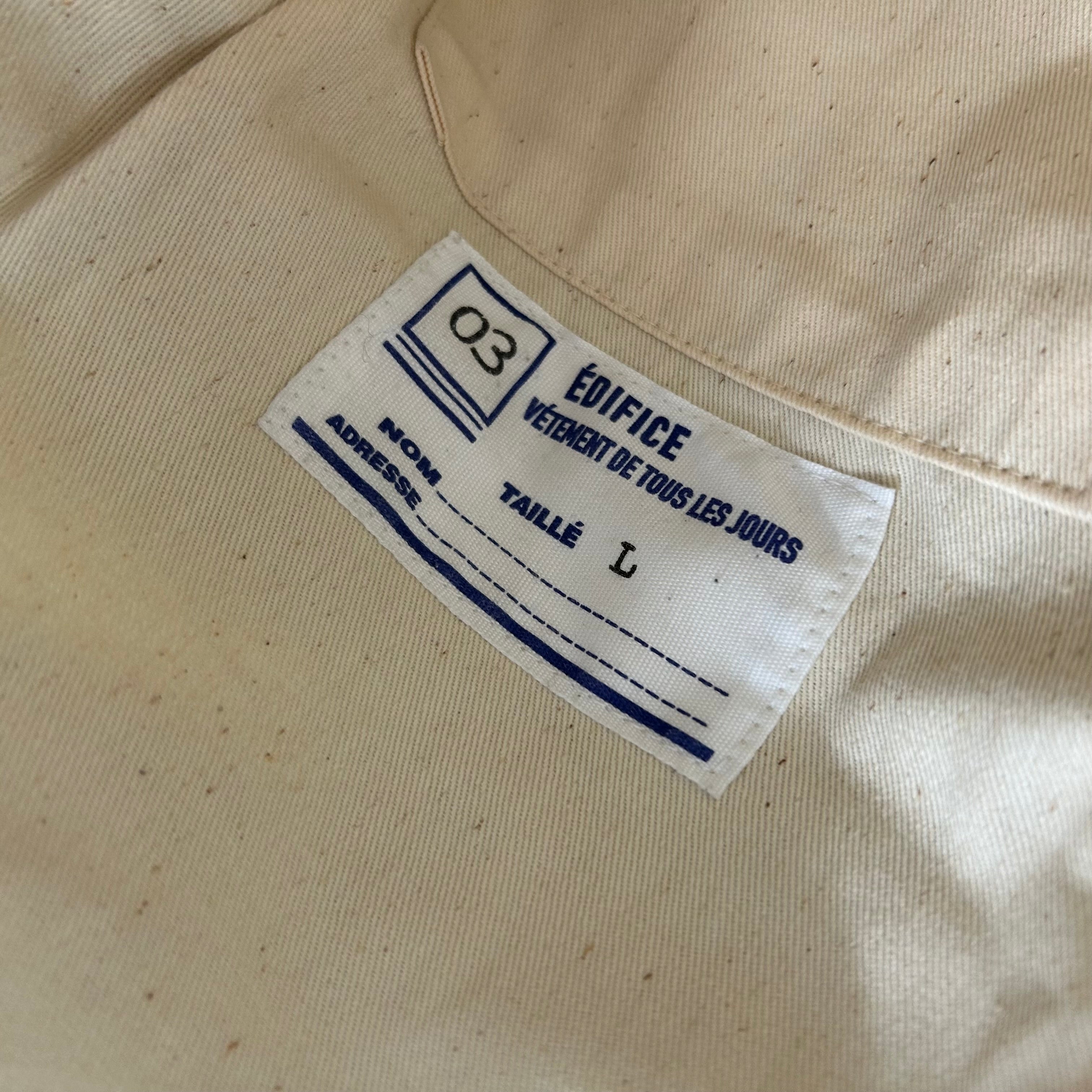 EDIFICE/Jacket/L/Black/WAX/Cotton view 3