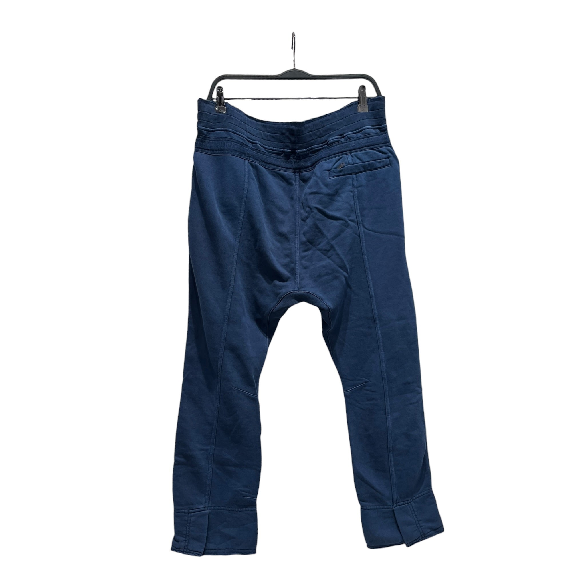 Haider Ackermann/Pants/36/Cotton/BLU/Joggers/KNEE PATCHES/DRAWSTRING view 1