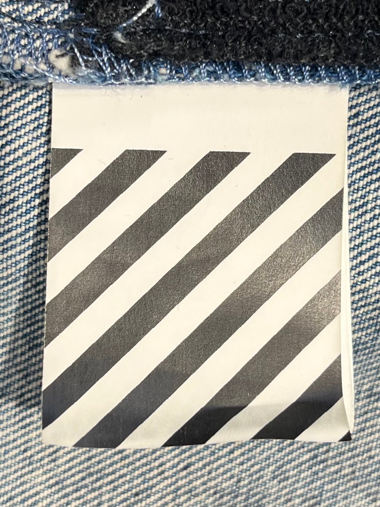 OFF-WHITE/Denim Jkt/XS/Cotton/BLU/RECONSTRUCTED SS19 GRAPHIC LOW view 4