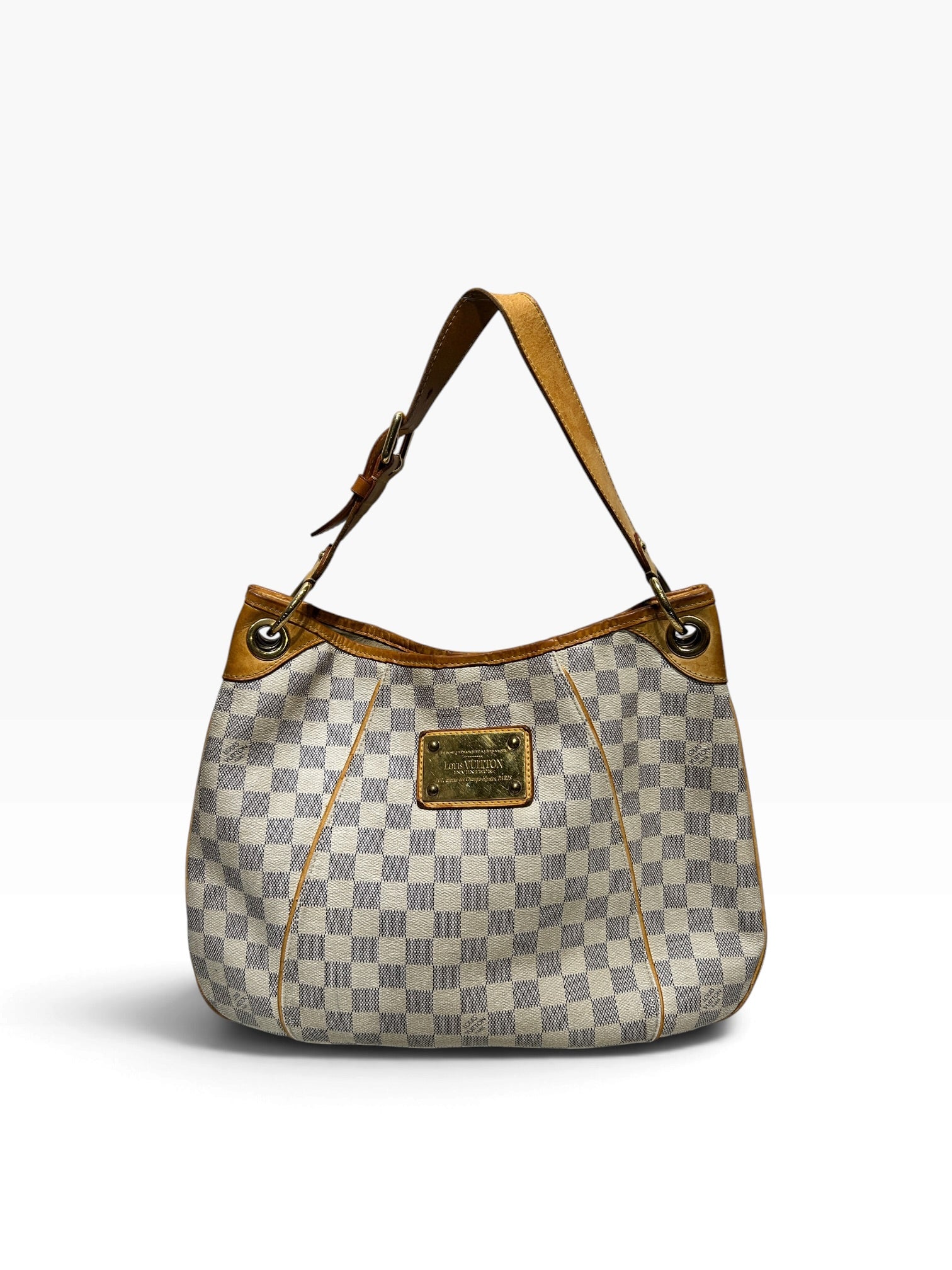 LOUIS VUITTON/Hand Bag/All Over Print/Leather/WHT/Damier Azur Hand Bag view 1