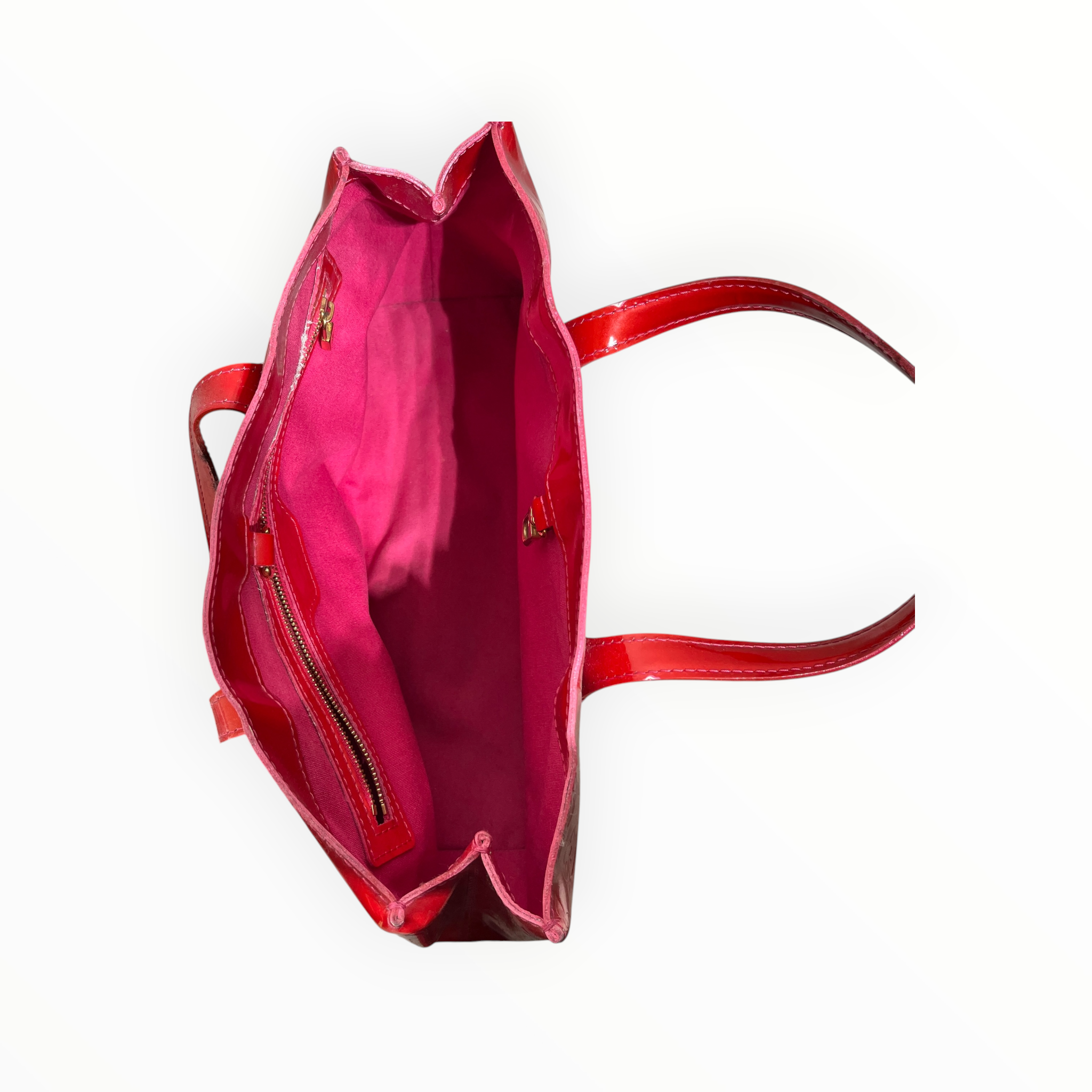 LOUIS VUITTON/Tote Bag/Leather/RED/mono vernis willshire pm view 3
