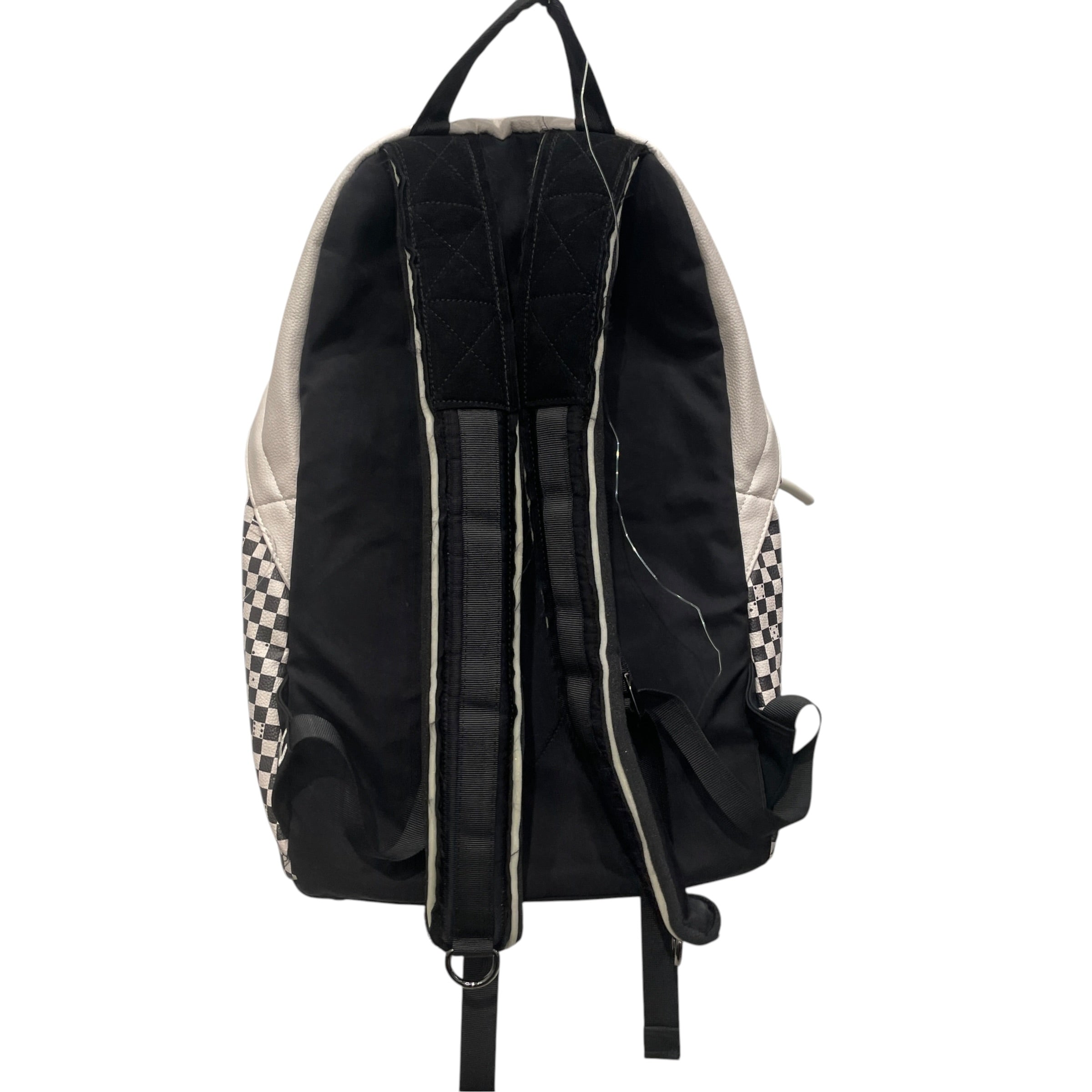 1199/Backpack/All Over Print/Leather/WHT/CHECK CONNONEX1199 BACKPACK view 2