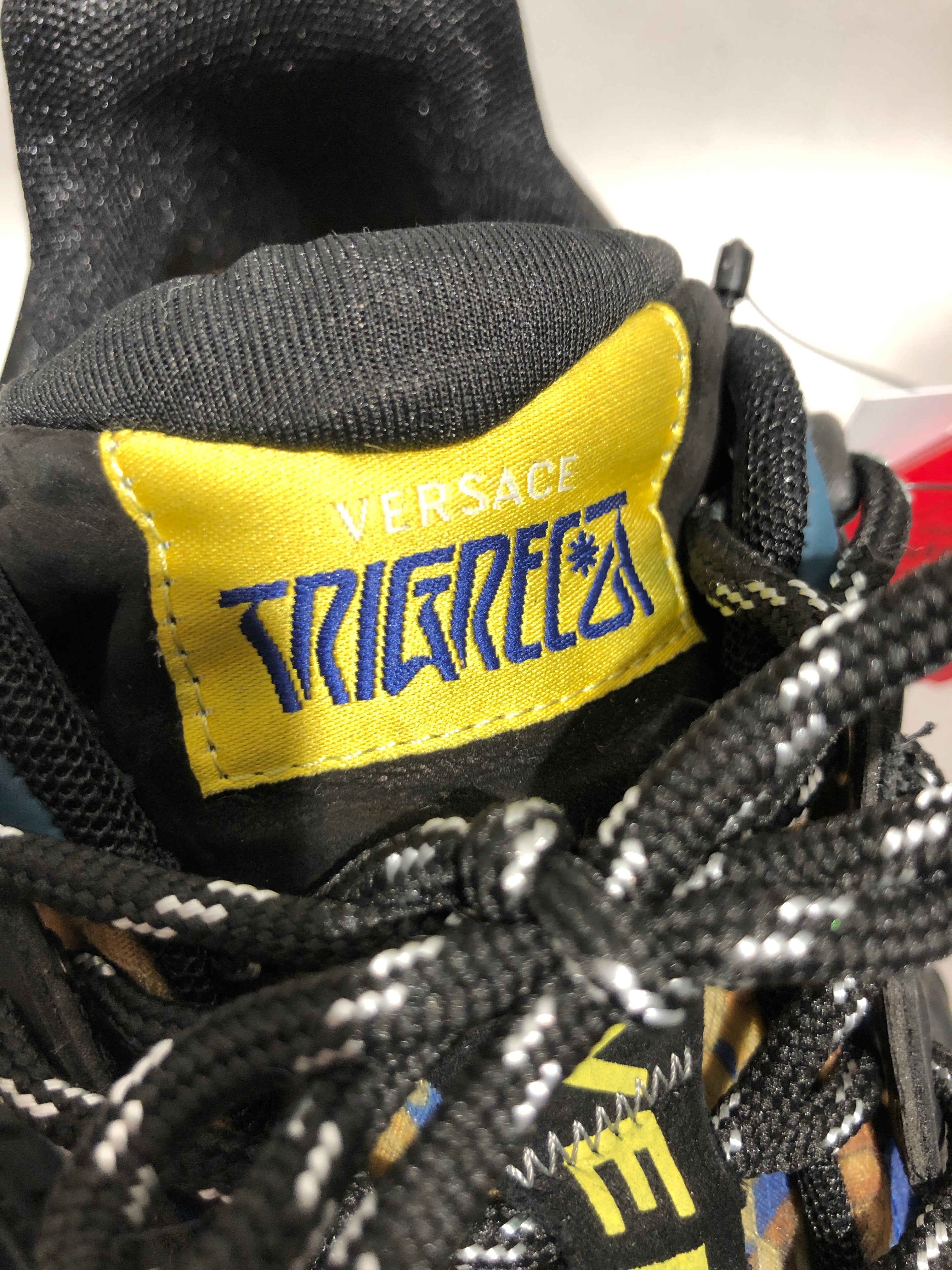 VERSACE/Low-Sneakers/EU 44/All Over Print/Polyester/BLU/VERSACE TRIGRECA SNEAKERS view 5