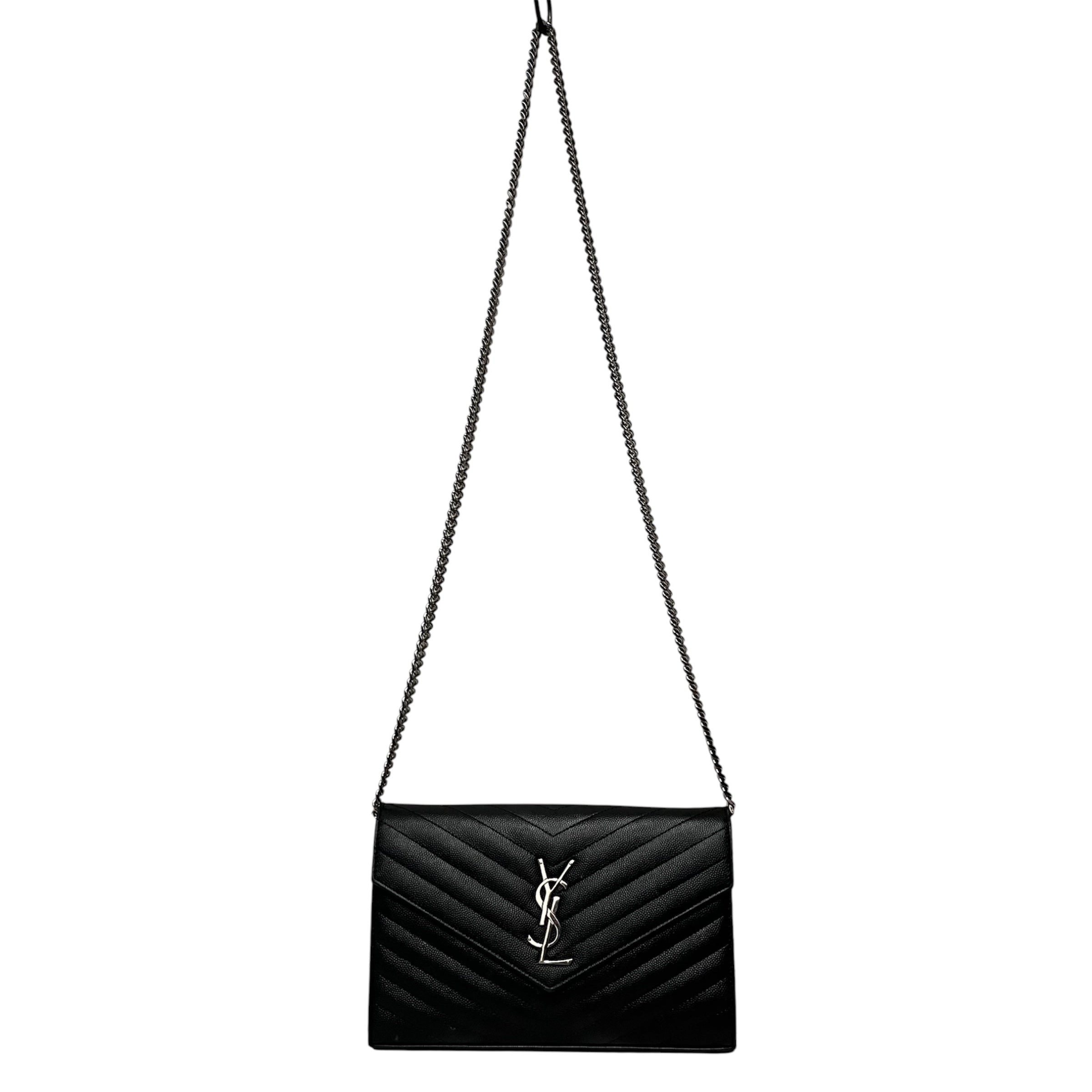 SAINT LAURENT/Cross Body Bag/Leather/BLK/ view 1