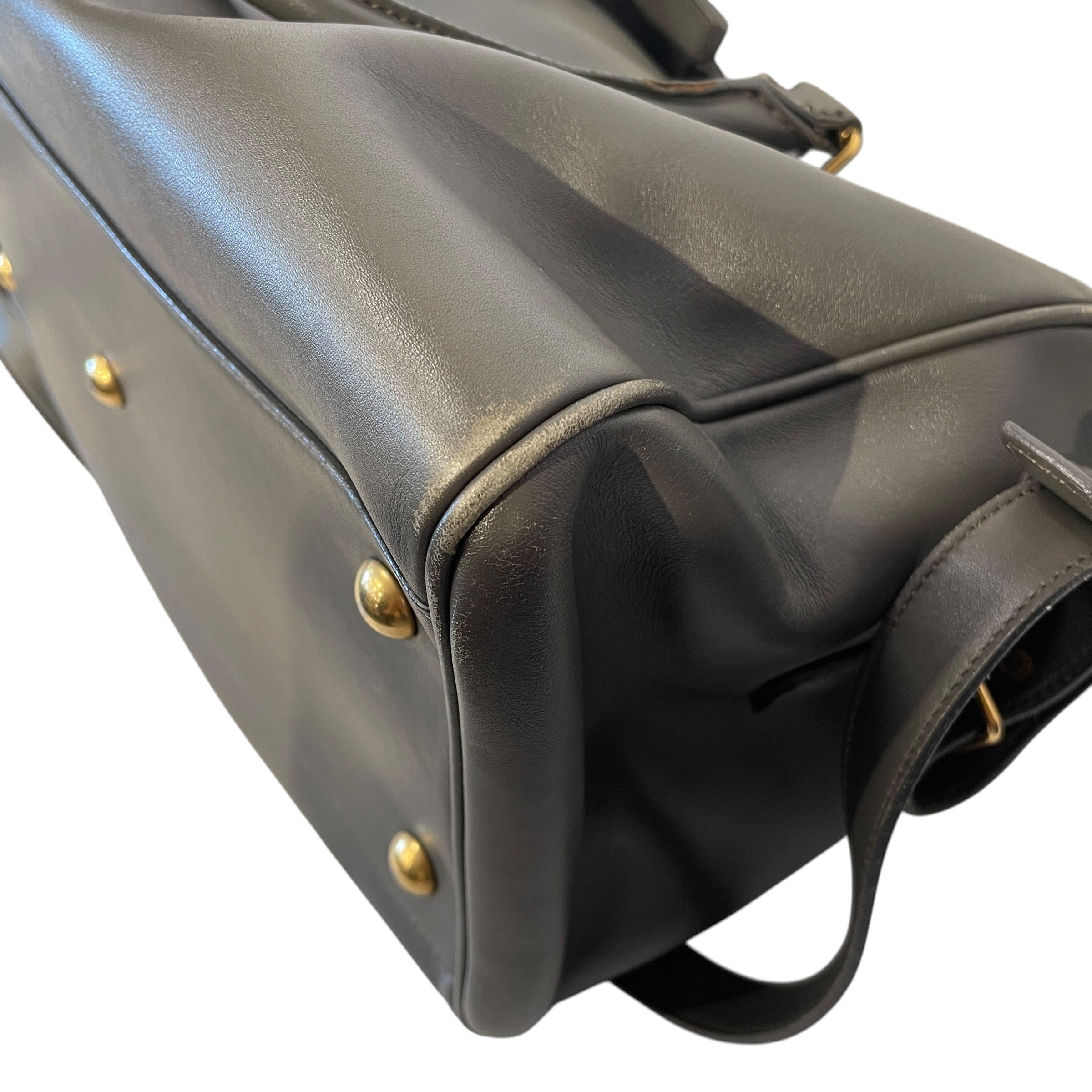SAINT LAURENT/Hand Bag/Leather/GRY/LEATHER CLASSIC DUFFLE view 11