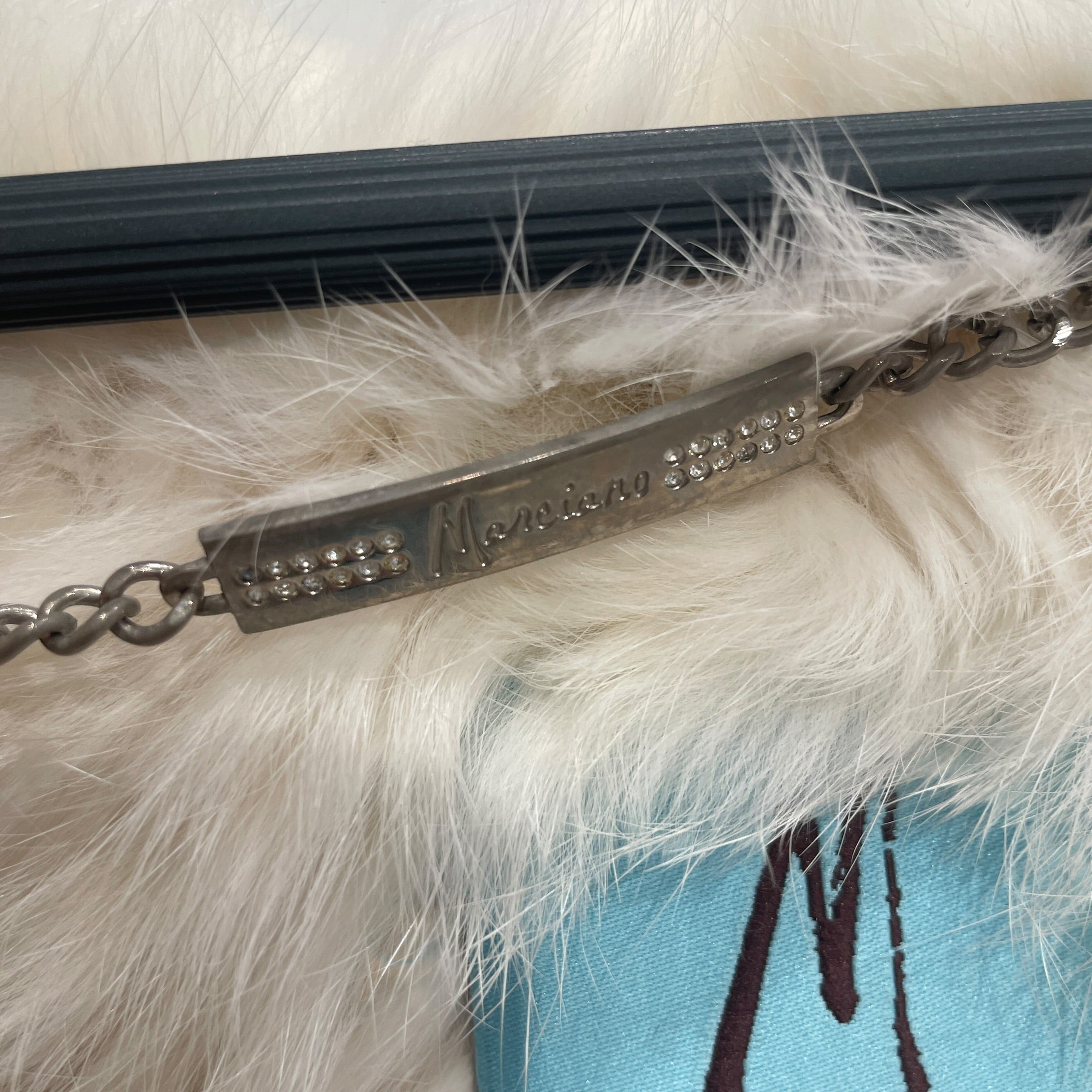 MARCIANO/Coat/XS/Fur/CRM/CRYSTAL CLOSURE FUR COAT view 4