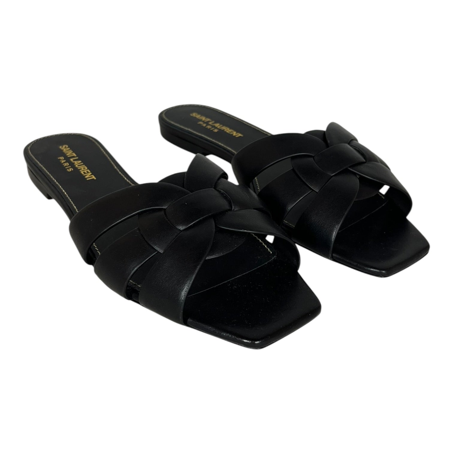 SAINT LAURENT/Sandals/EU 36.5/Leather/BLK/Saint Laurent Sandal view 1