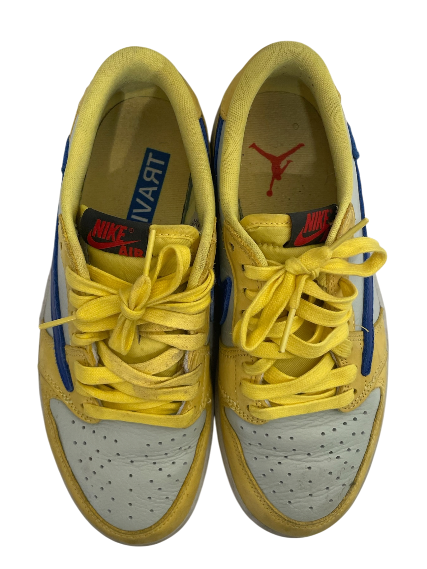 NIKE/Low-Sneakers/US 6/Leather/YEL/travis scott view 5