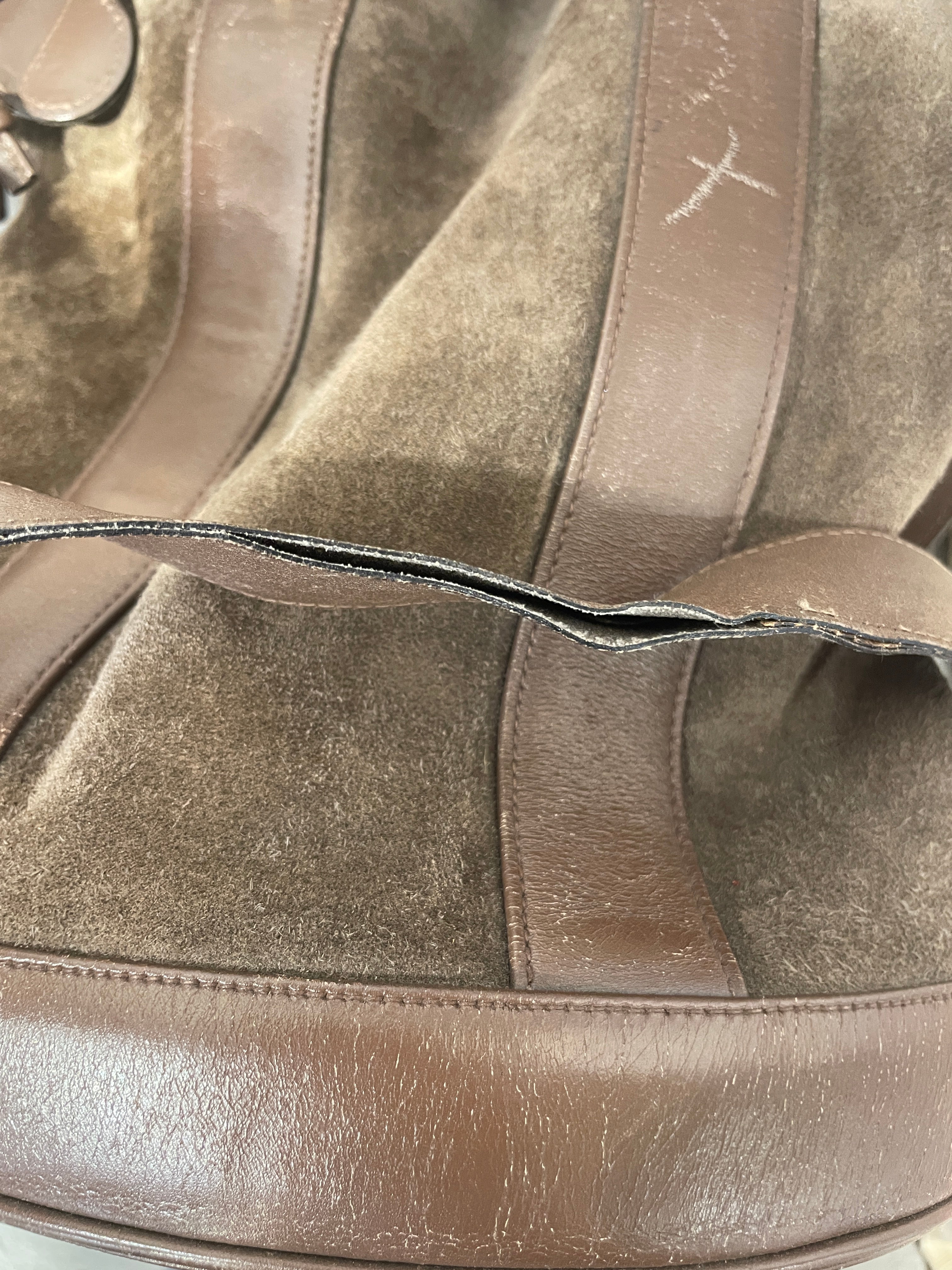 Salvatore Ferragamo/Bag/Leather/BRW/SUEDE BUCKET BAG view 6
