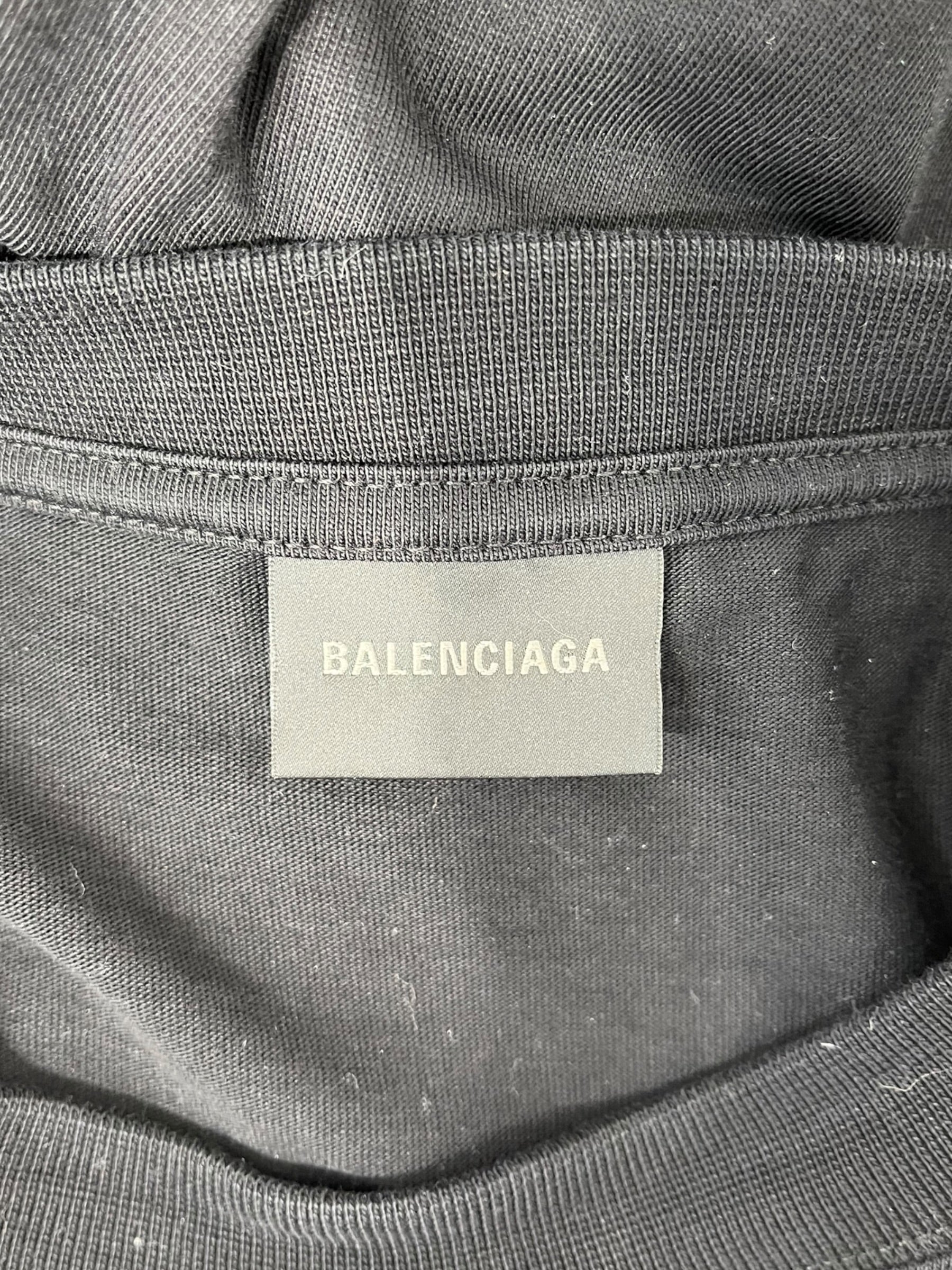 BALENCIAGA/T-Shirt/XXL/Cotton/BLK/Graphic/GAFFER CAMPAIGN TEE view 3