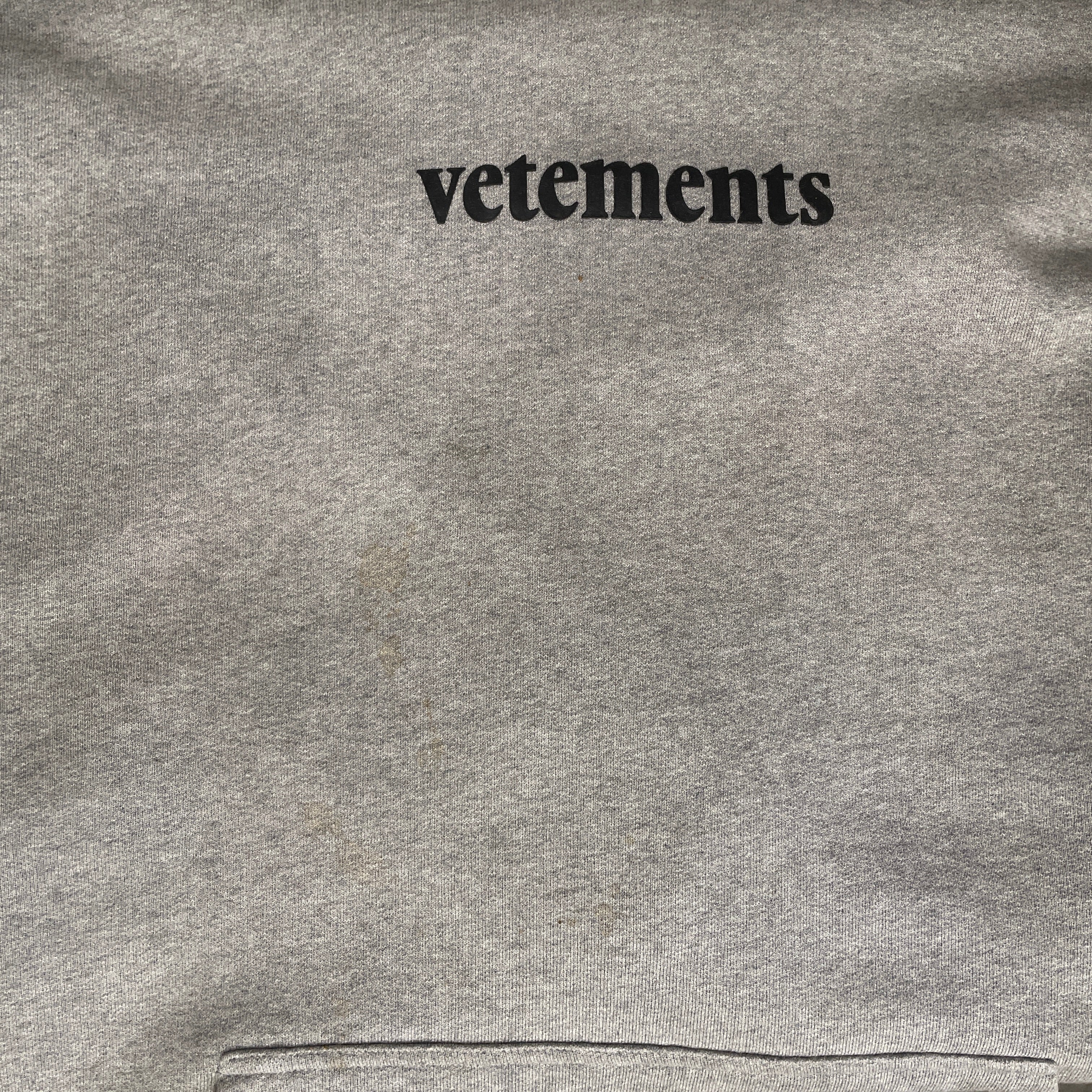 VETEMENTS/Hoodie/M/Cotton/GRY/MAILSTICKER view 6