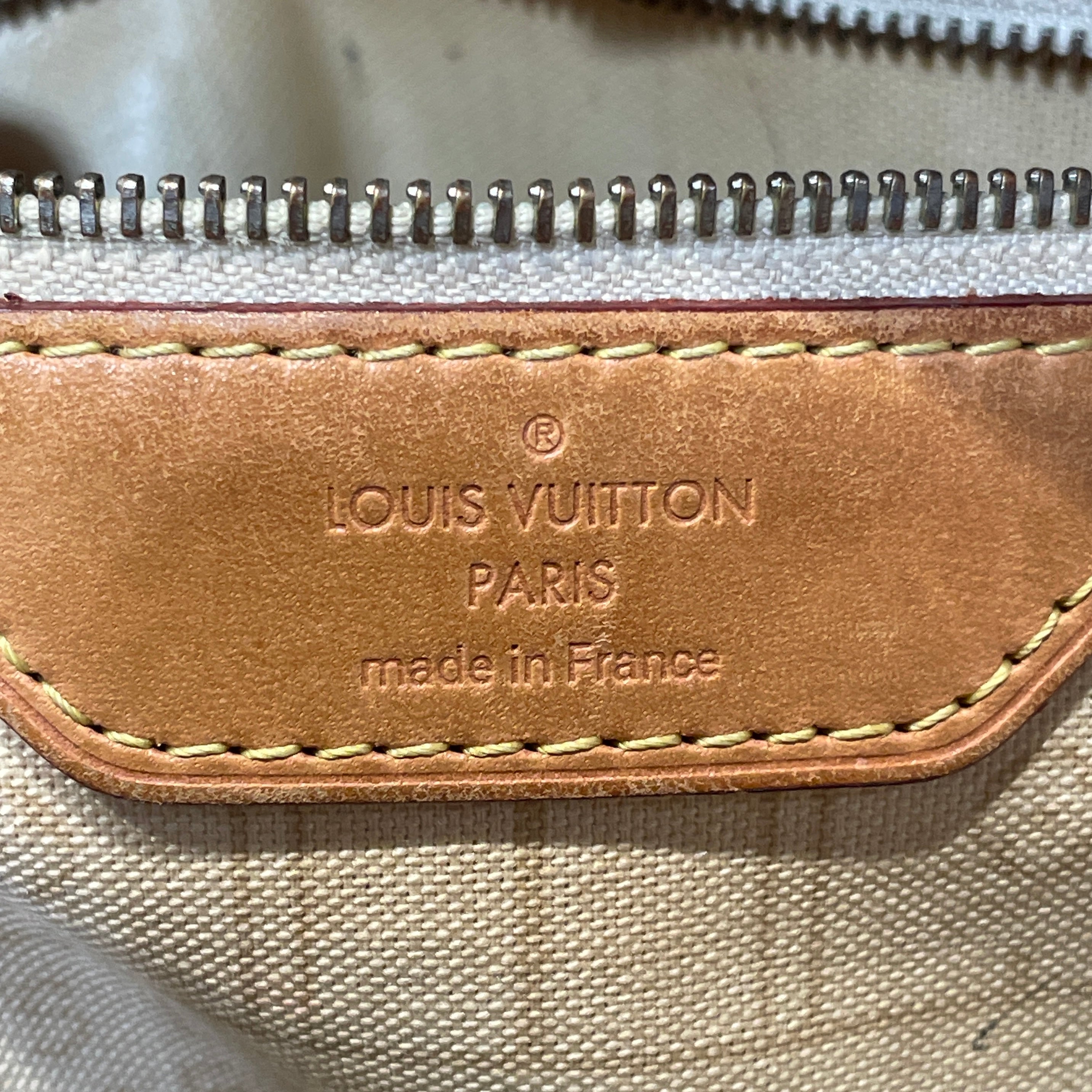 LOUIS VUITTON/Tote Bag/Monogram/Leather/WHT/Damier Azur Neverfull view 5