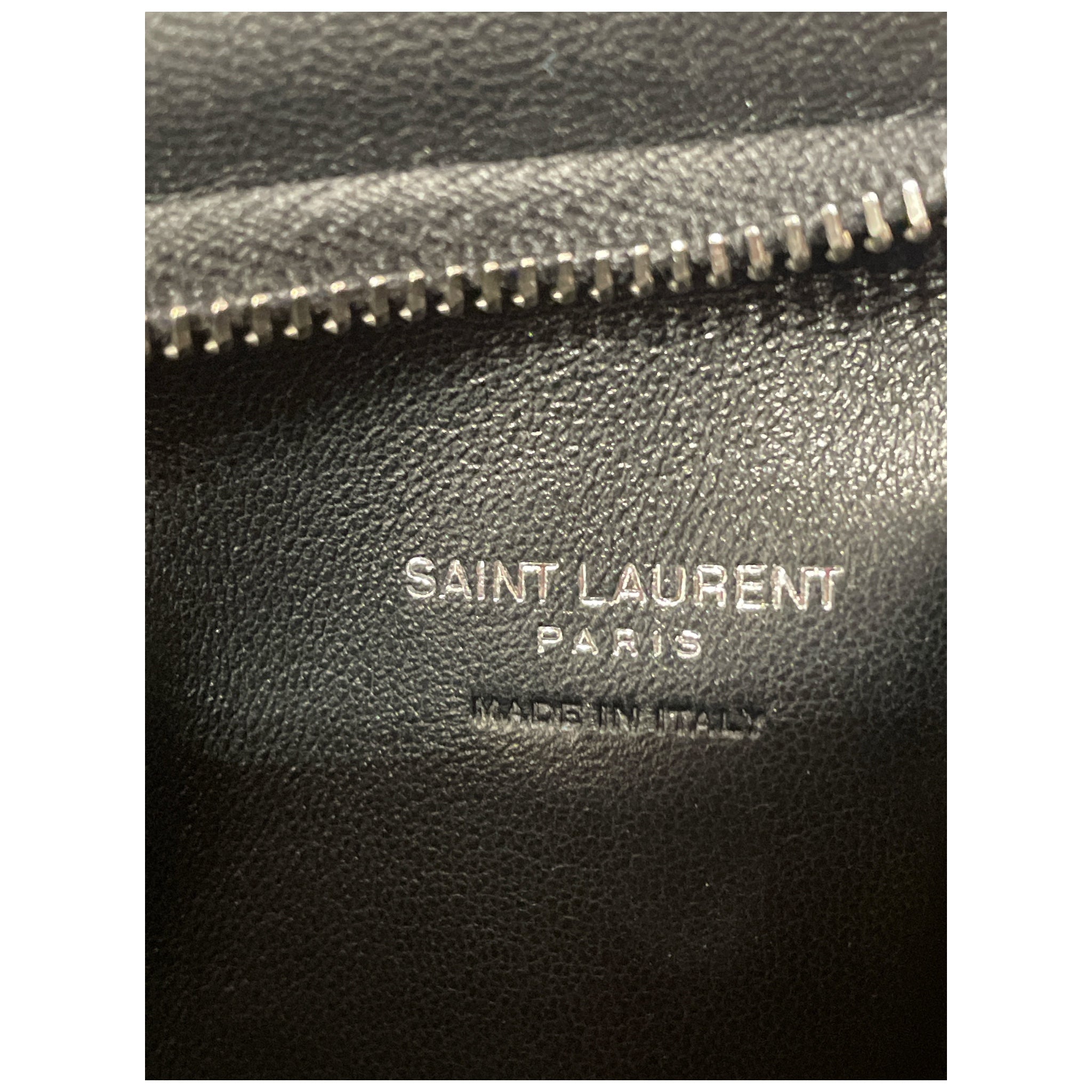 SAINT LAURENT/Pouch/Leather/BLK/Padded Leather Clutch view 4