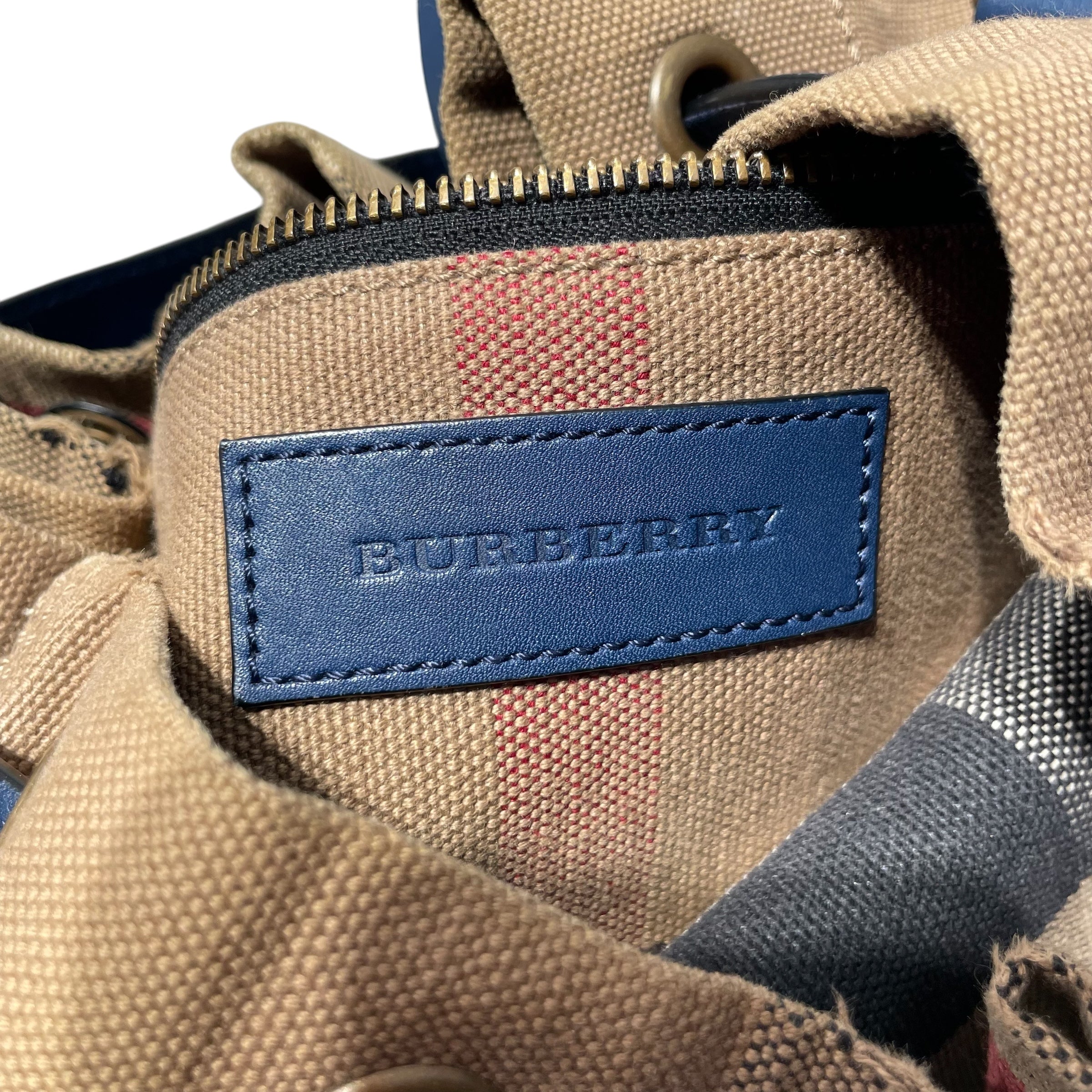 BURBERRY LONDON/Hand Bag/Cotton/BEG/Heston Bucket Bag 4053323 67E view 5