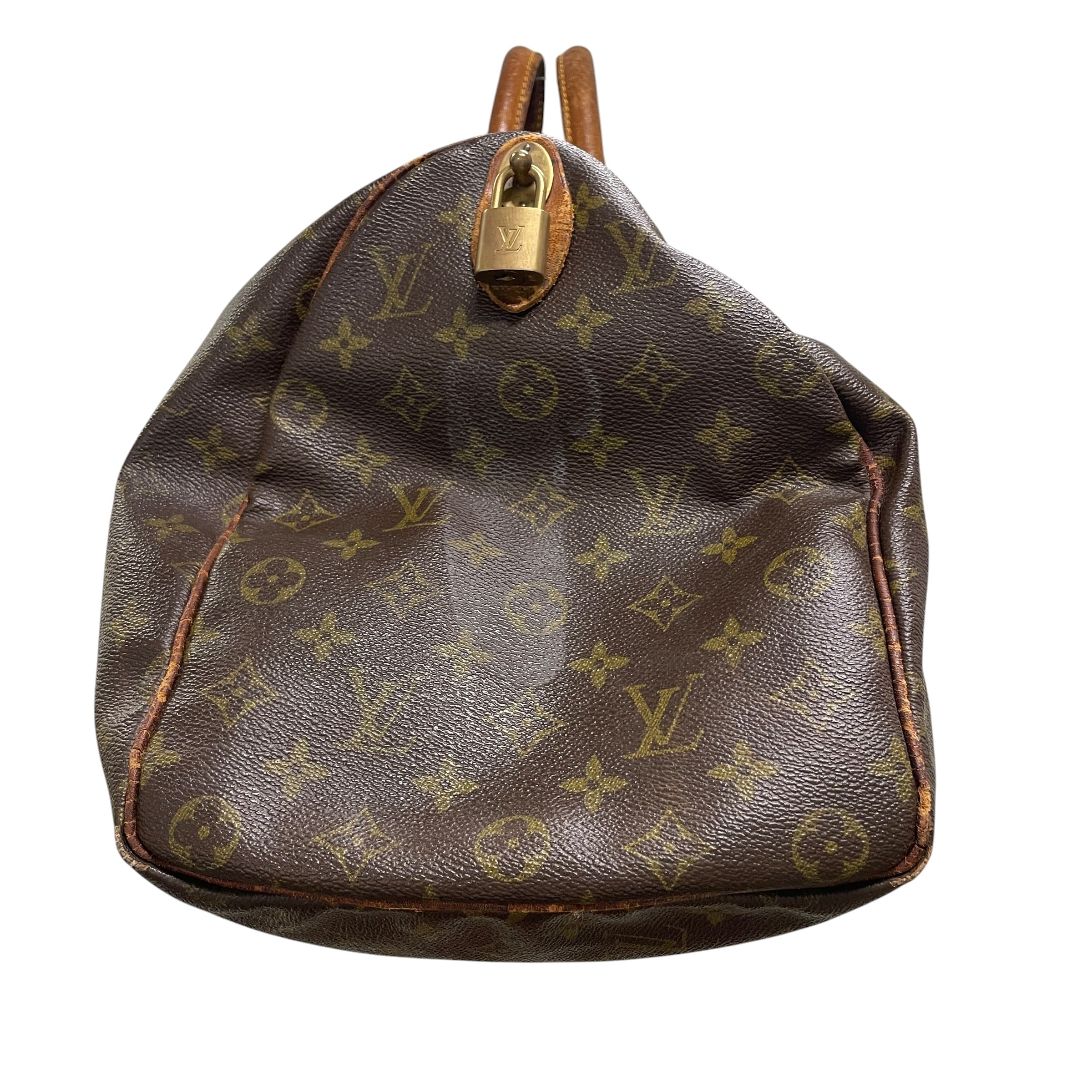LOUIS VUITTON/Luggage/Monogram/Leather/BRW/R9XK2MD/DUFFLE/BROWN TRIM view 3