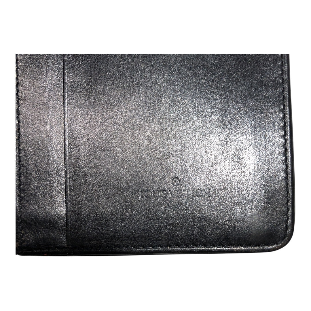 LOUIS VUITTON/Long Wallet/Leather/BLK/epi leather long bifold view 5