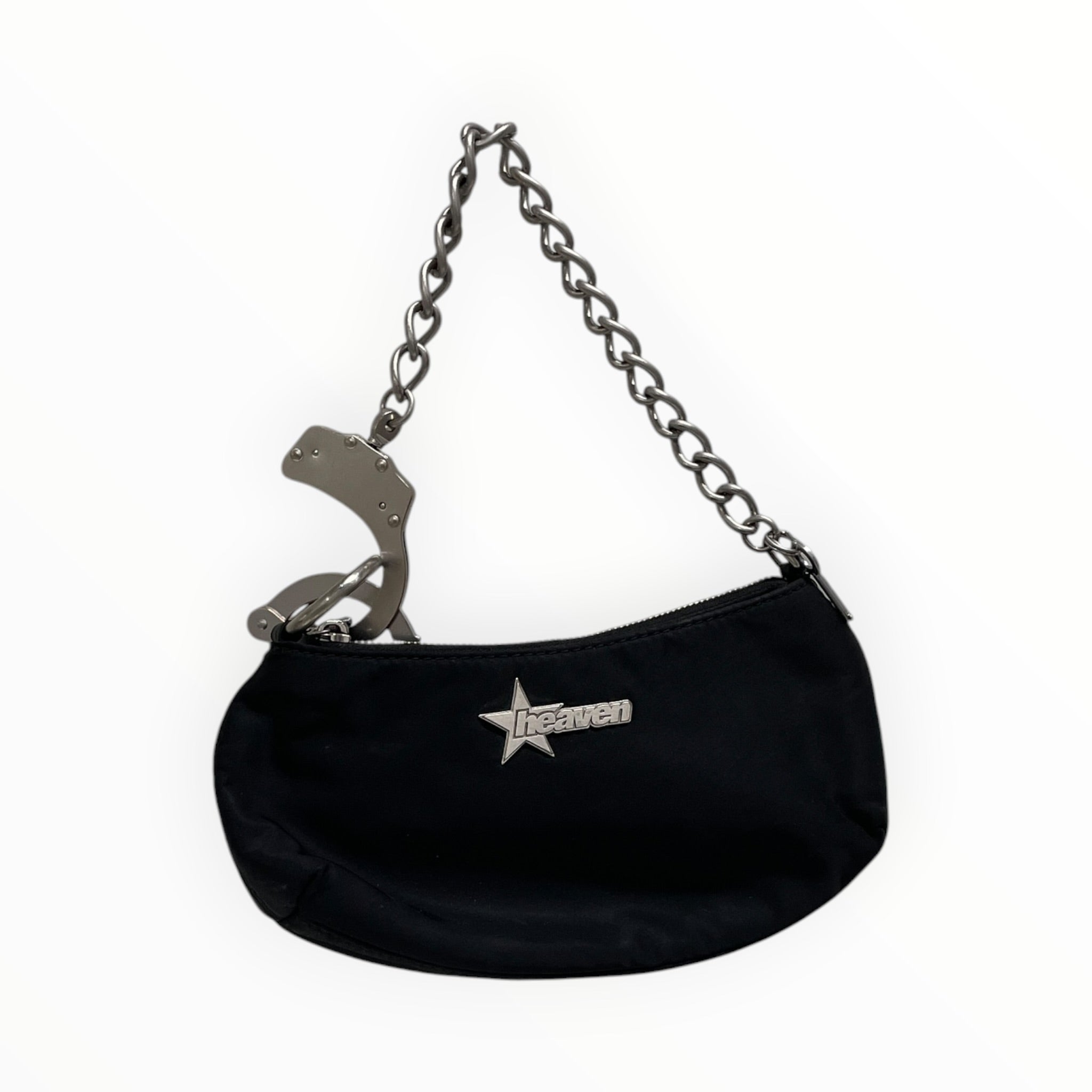 Heaven By Marc Jacobs/Hand Bag/OS/Nylon/BLK/"CUFFZ BAG"/HAND CUFF CHAIN view 1