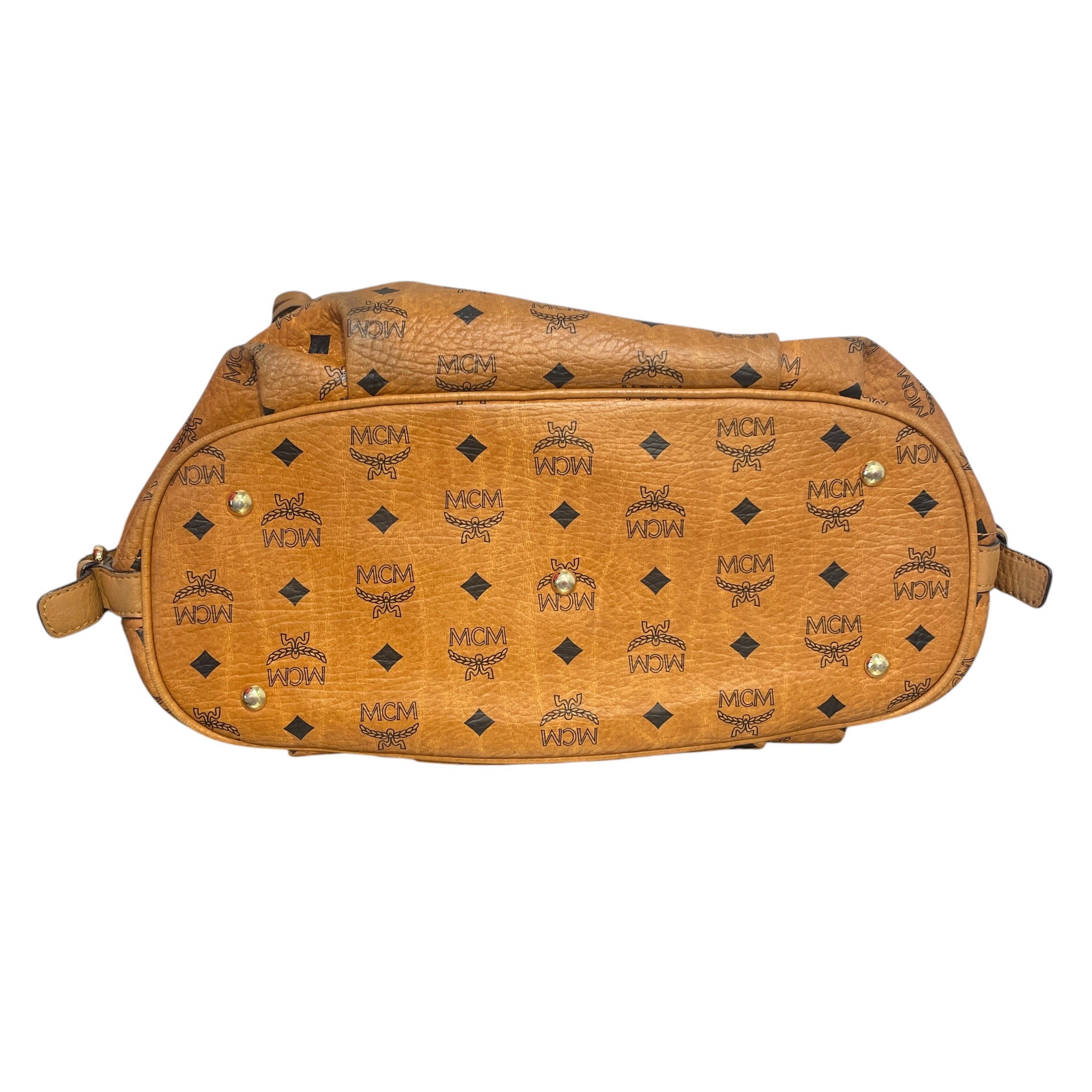 MCM/Tote Bag/Monogram/Leather/CML/Cognac Visetos Hobo view 3