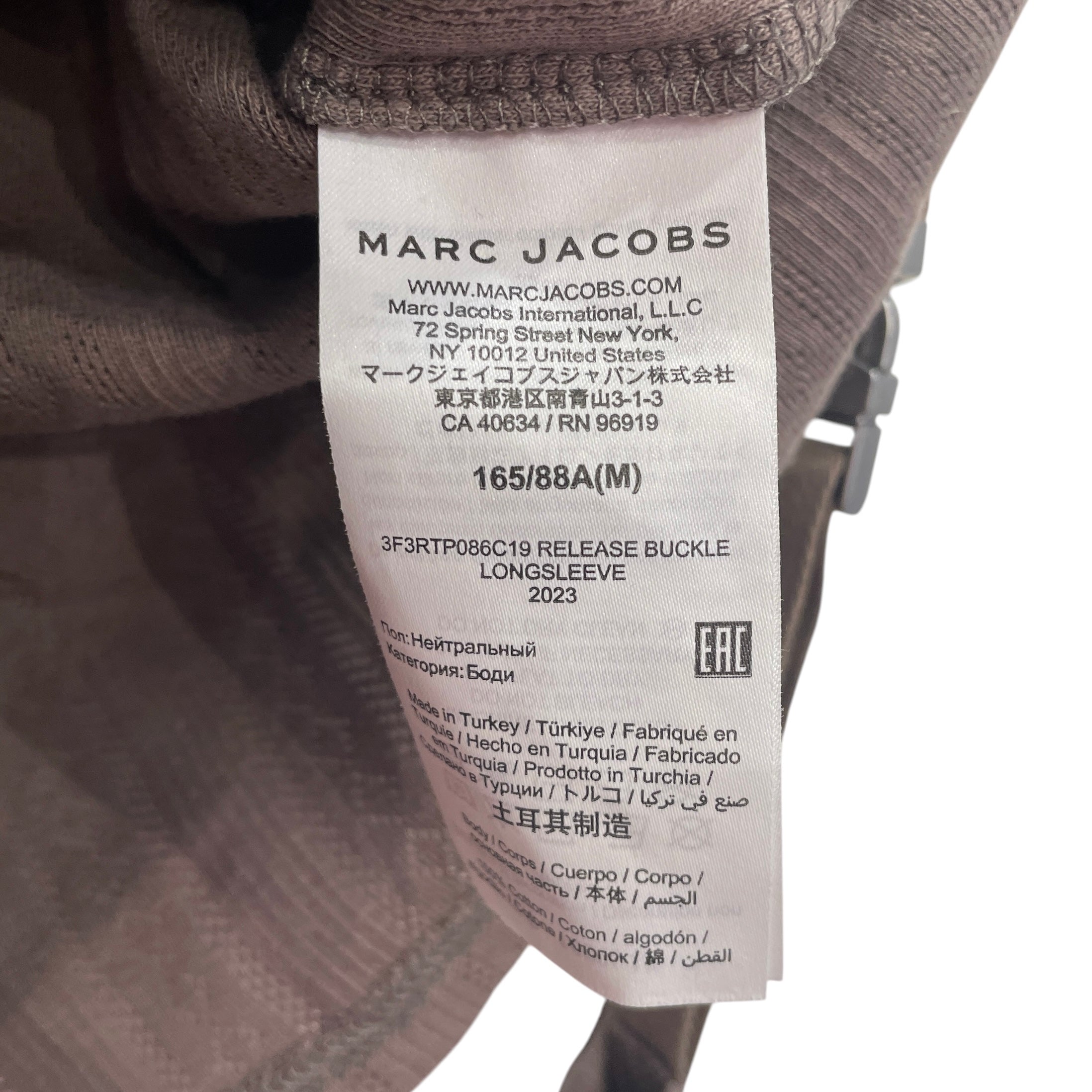 Heaven By Marc Jacobs/LS T-Shirt/M/Cotton/BRW/UNBUCKLABLE SLEEVES view 4