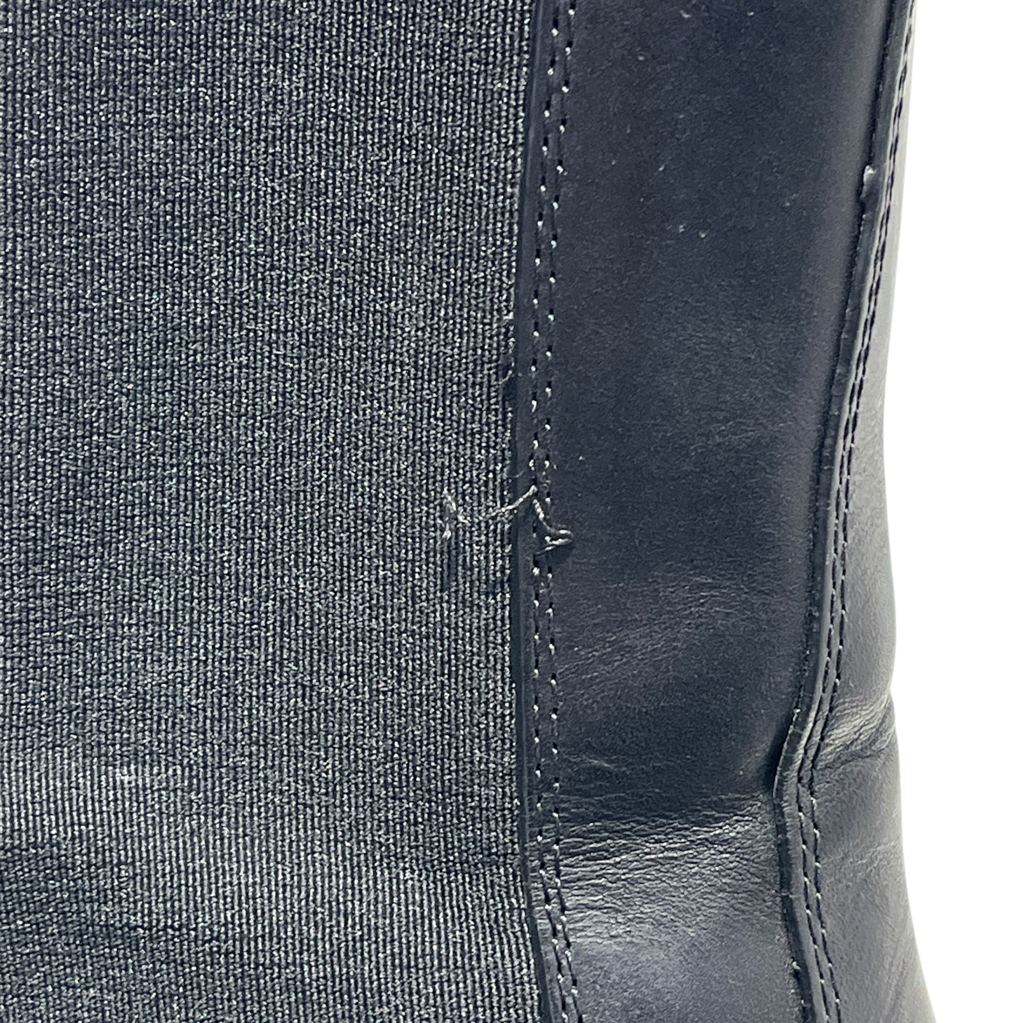 BOTTEGA VENETA/Chelsea Boots/EU 37.5/Leather/BLK/lug heeled ankle boot view 4