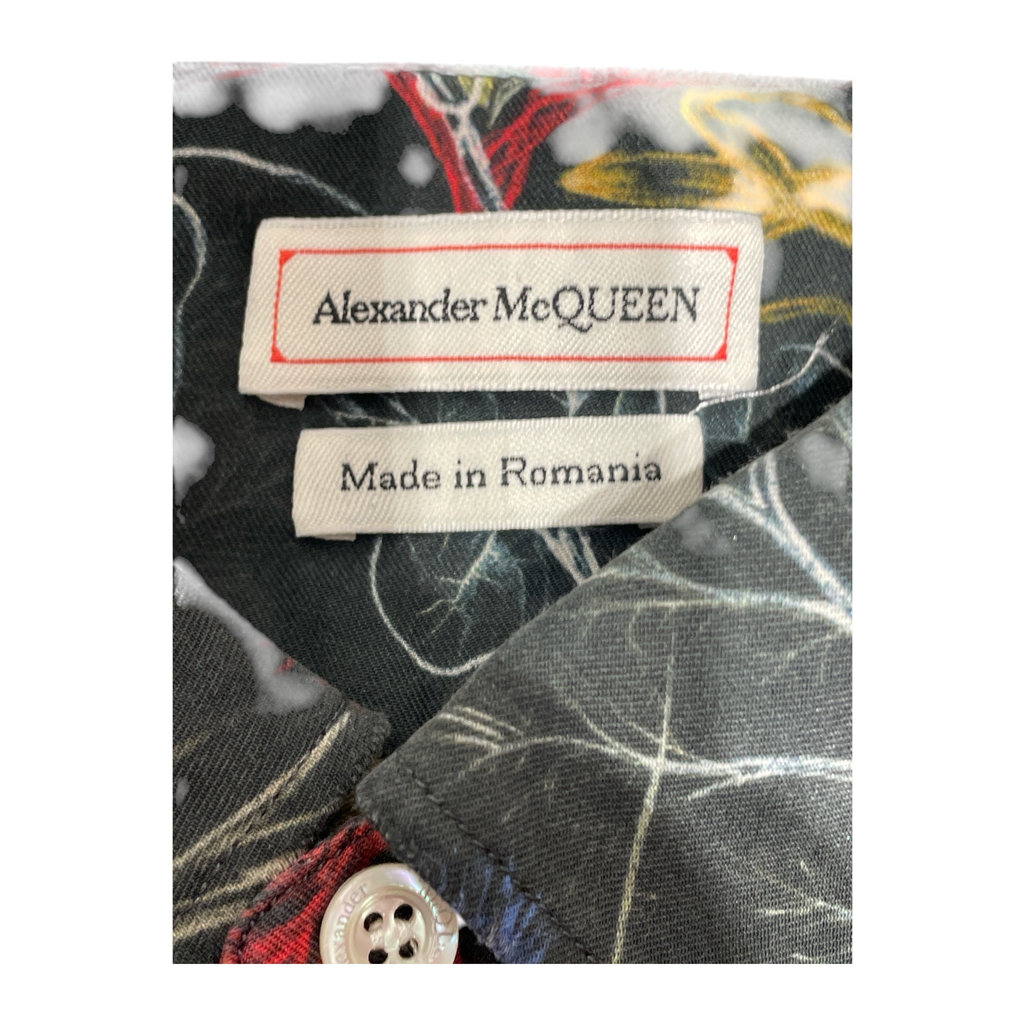 Alexander McQueen/SS Shirt/M/Cotton/MLT/Floral Pattern/Dark botanic view 3