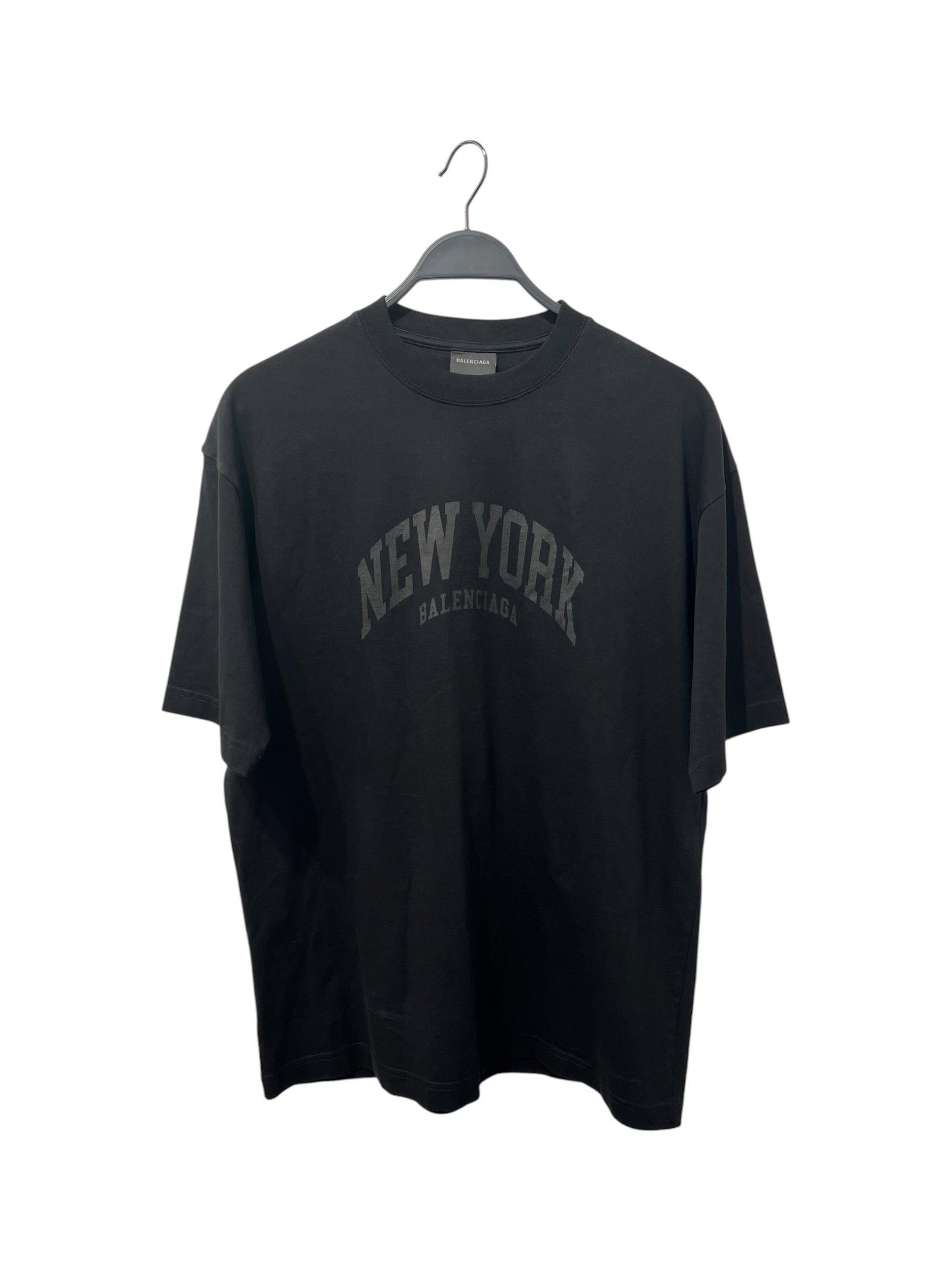BALENCIAGA/T-Shirt/XXS/Cotton/BLK/BLK NEW YORK BALENCIAGA TEE view 1