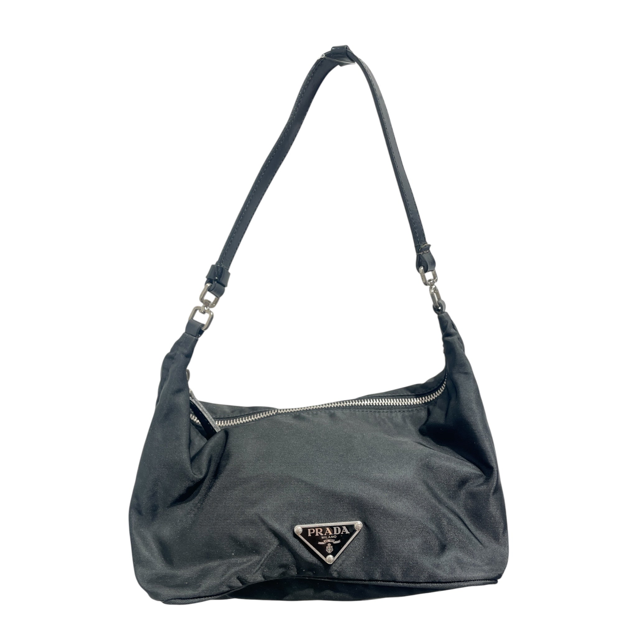 PRADA/Hand Bag/Nylon/BLK/Nylon Shoulder Bag view 1
