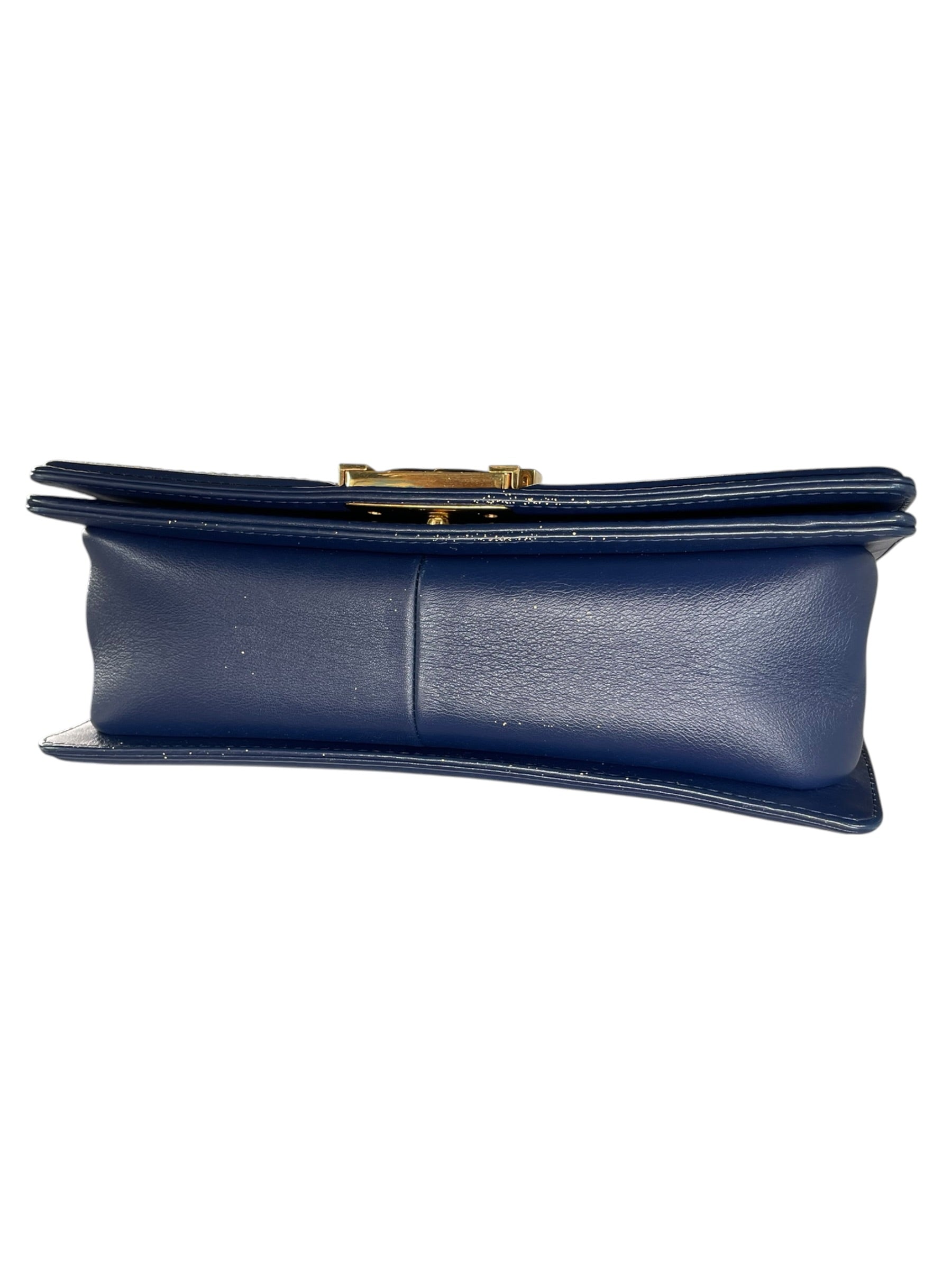 CHANEL/Cross Body Bag/Leather/MLT/26844916/BLU&WHT&GLD/BOY BAG view 3