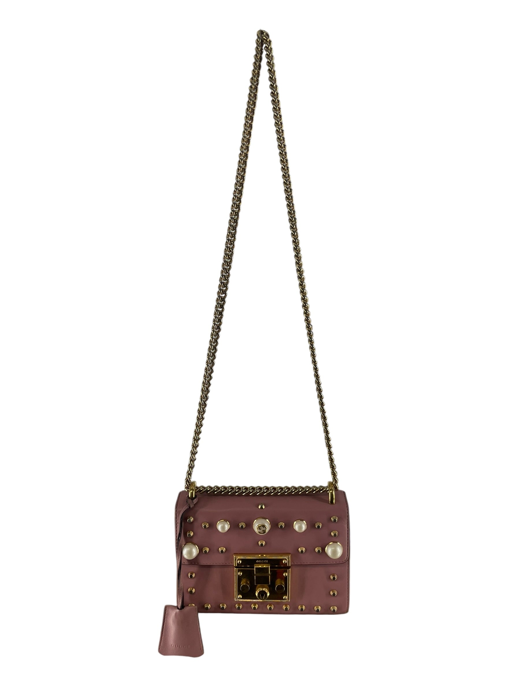 GUCCI/Bag/Leather/PNK/PEARL PADLOCK view 1