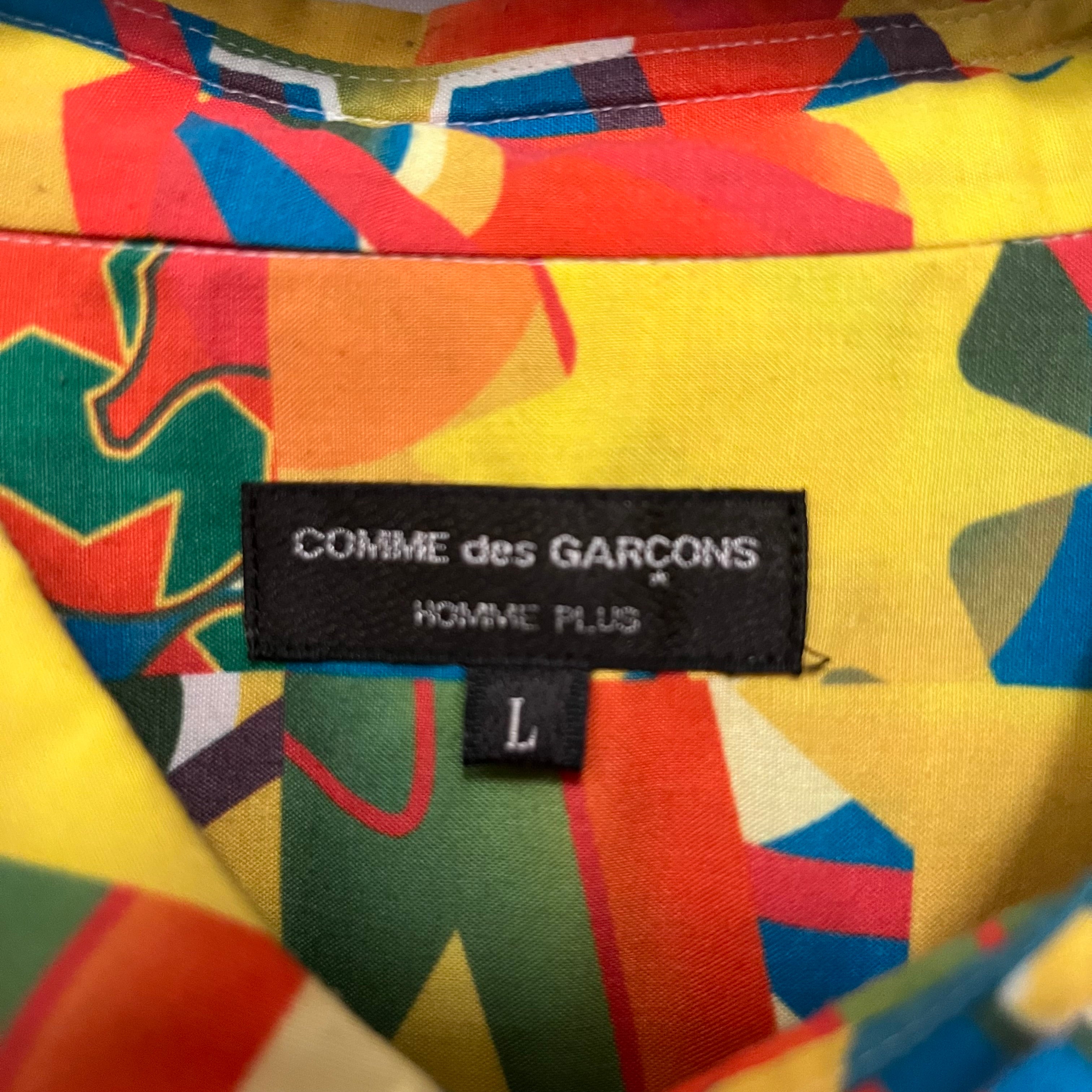 COMME des GARCONS HOMME PLUS/Shirt/L/Cotton/YEL/psychadelic shirt view 4