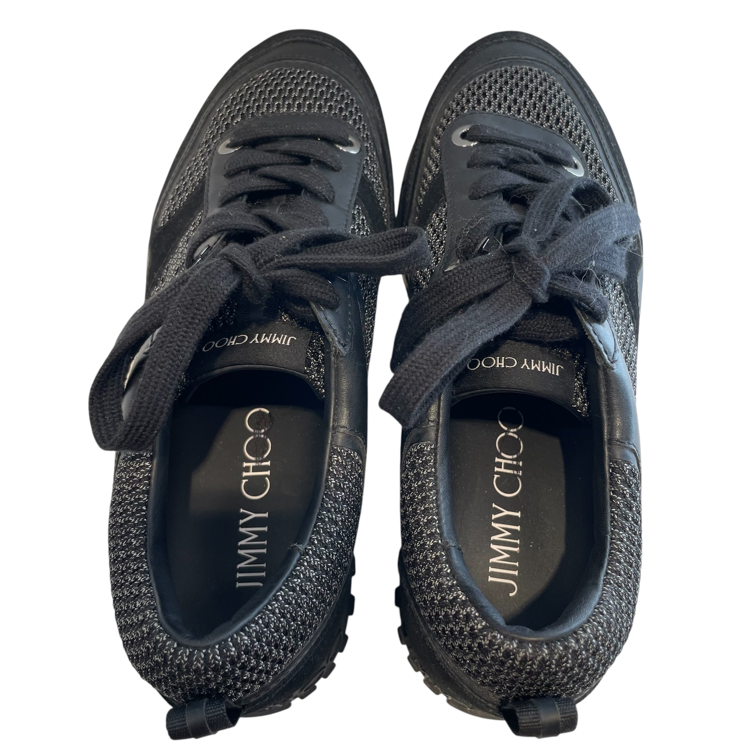 JIMMY CHOO/Low-Sneakers/EU 40/Leather/BLK/ view 4