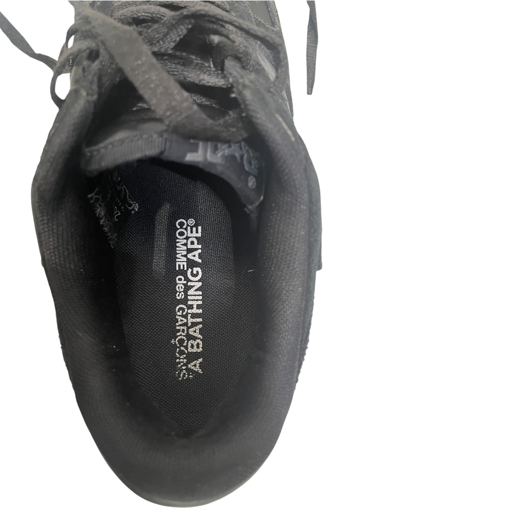 BAPE STA!/Low-Sneakers/US 8.5/Nylon/BLK/COMMEDESGARCON view 3