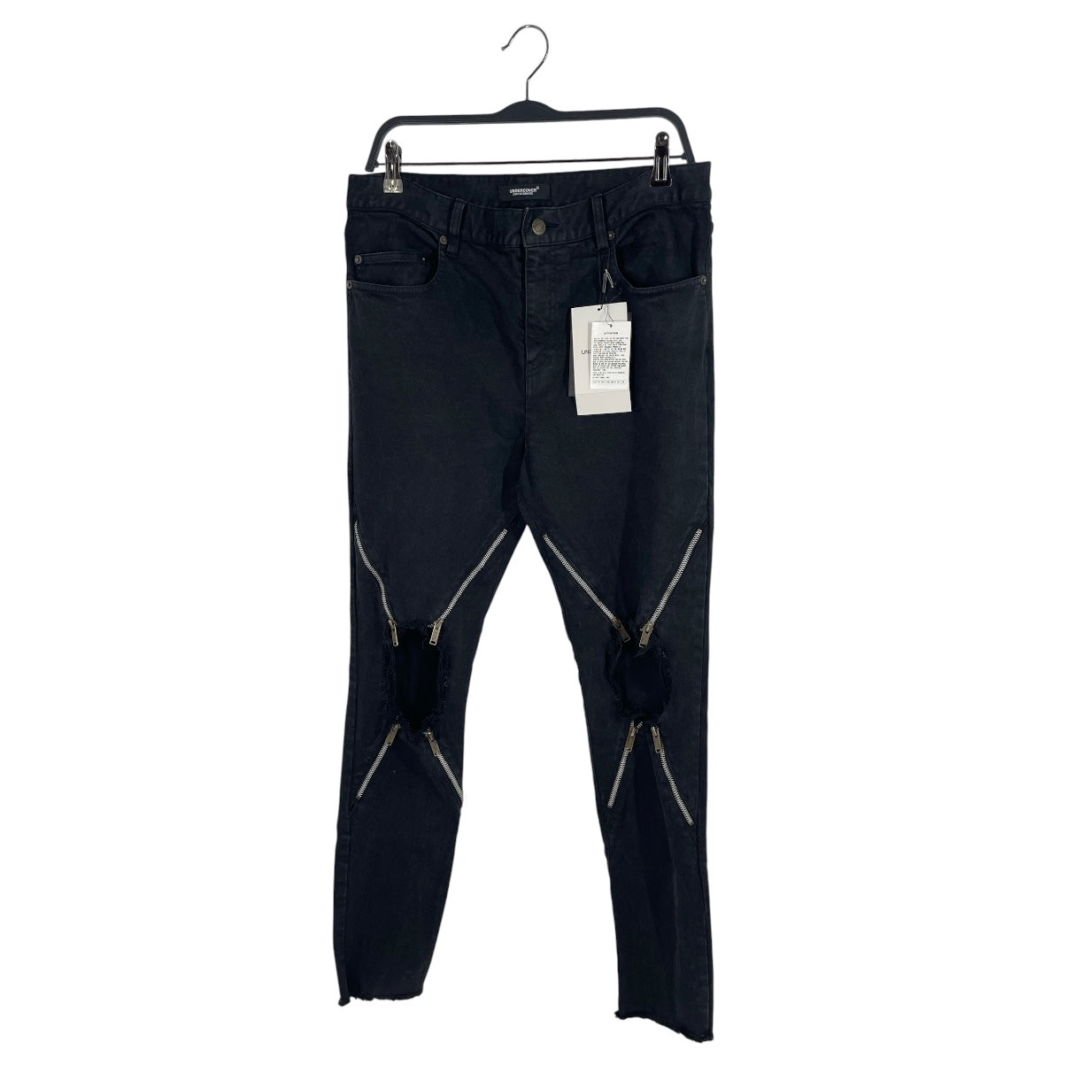 UNDERCOVER/Skinny Pants/4/Denim/BLK/4 ZIP\UC1E4515-2 STRETCH DENIM view 1