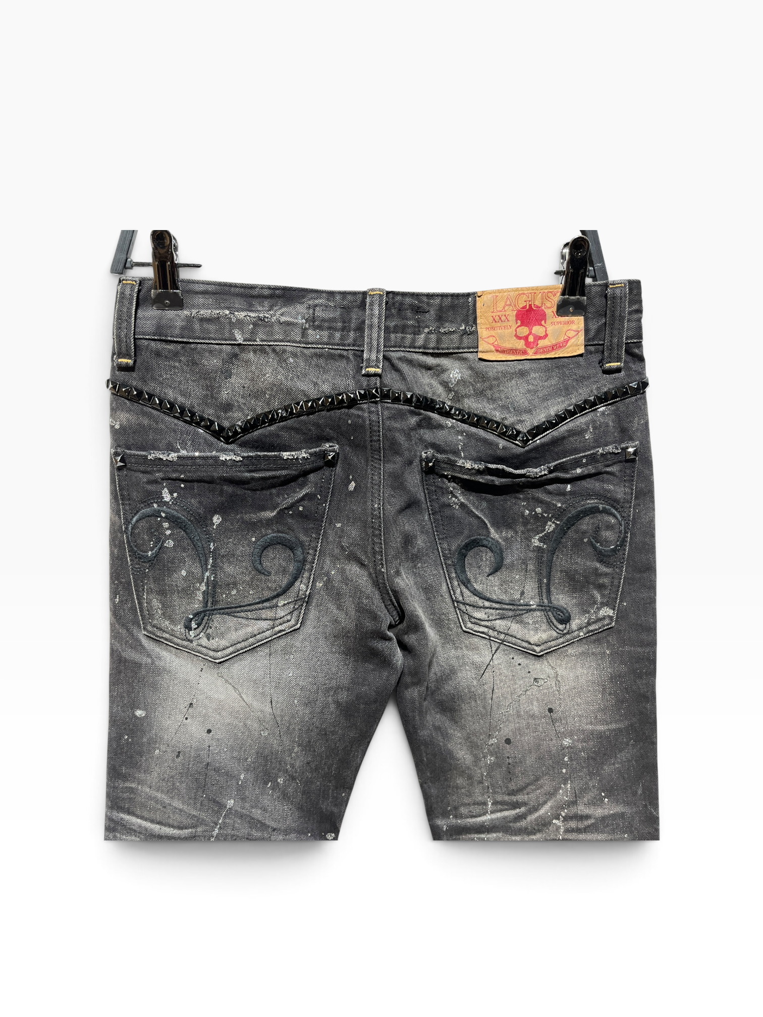LAGUST by LIP SEVICE/Skinny Pants/L/Cotton/BLK/ view 4