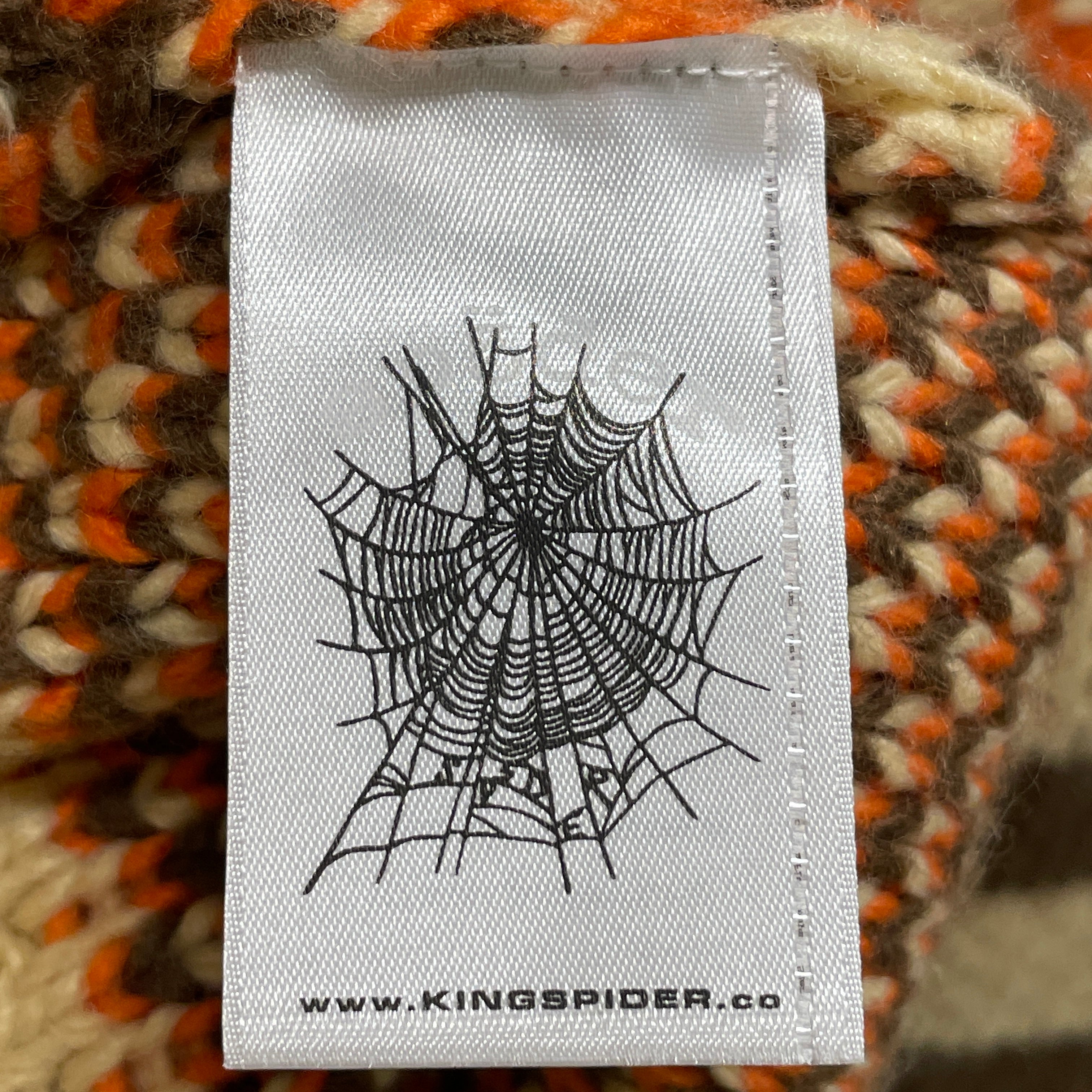 Sp5der/Sweater/S/Stripe/Cotton/BEG/BROWN STRIPES/ORANGESTAR view 4