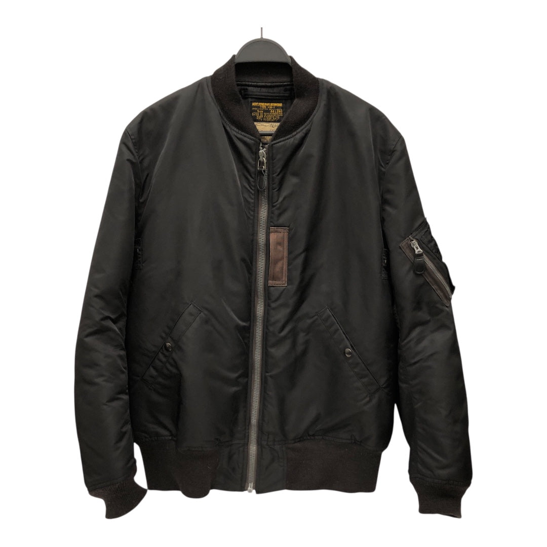 BUZZ RICKSONS/Jacket/44/Nylon/BLK/Bomber Jacket view 1