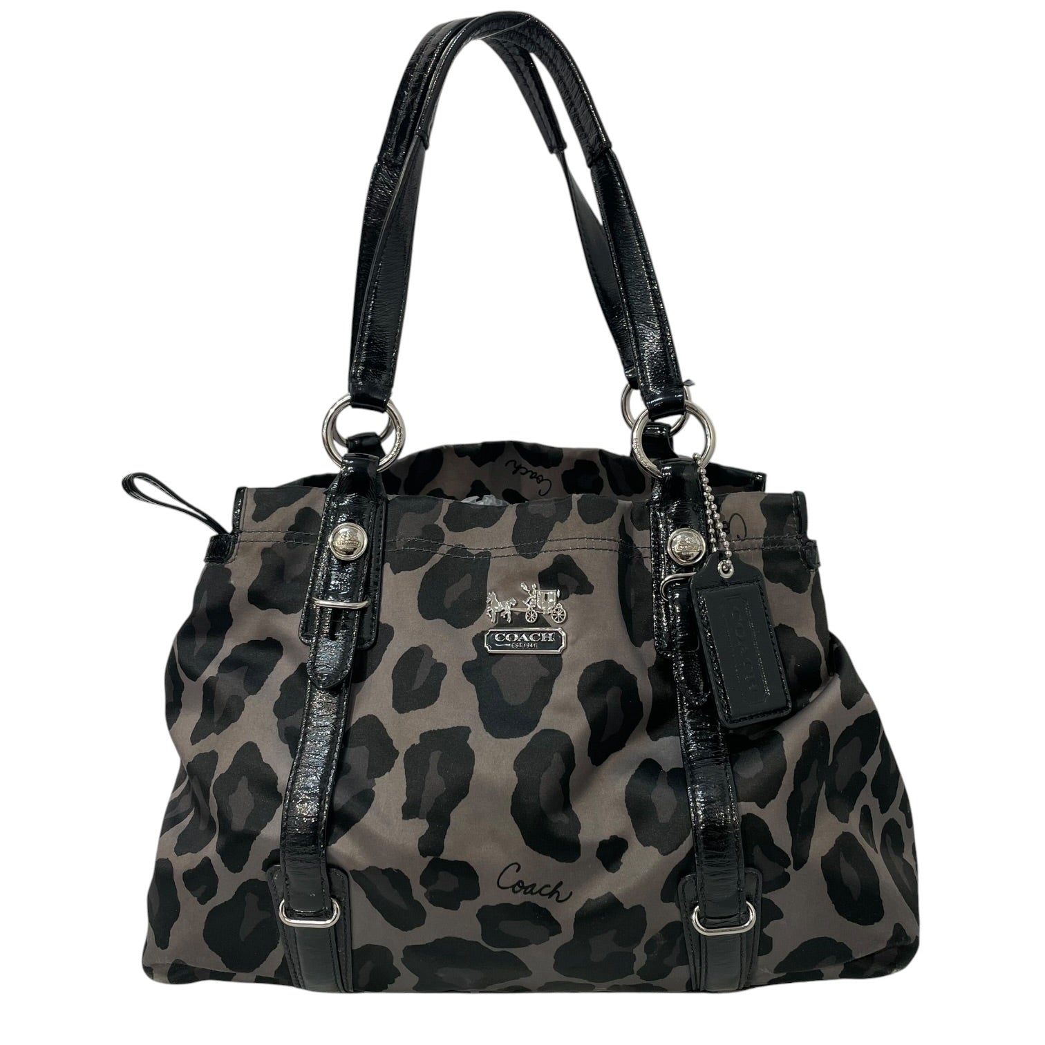 COACH/Hand Bag/Leopard/Cotton/GRN/15778 view 1