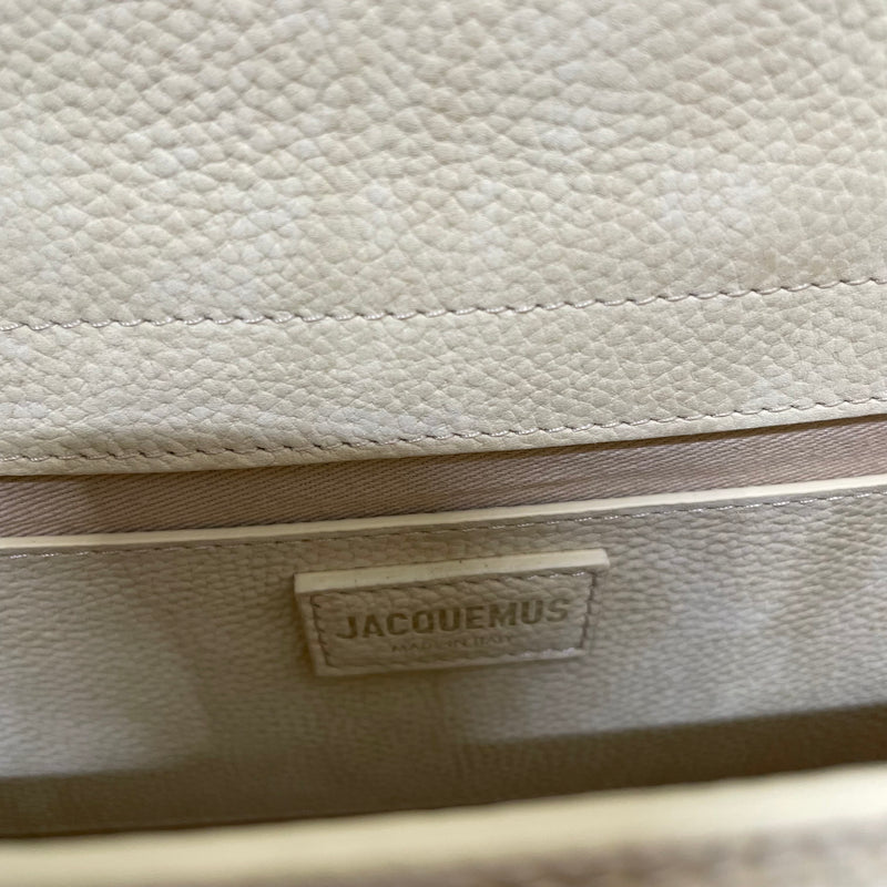 JACQUEMUS/Cross Body Bag/Leather/CRM/LE GRAND BAMBINO