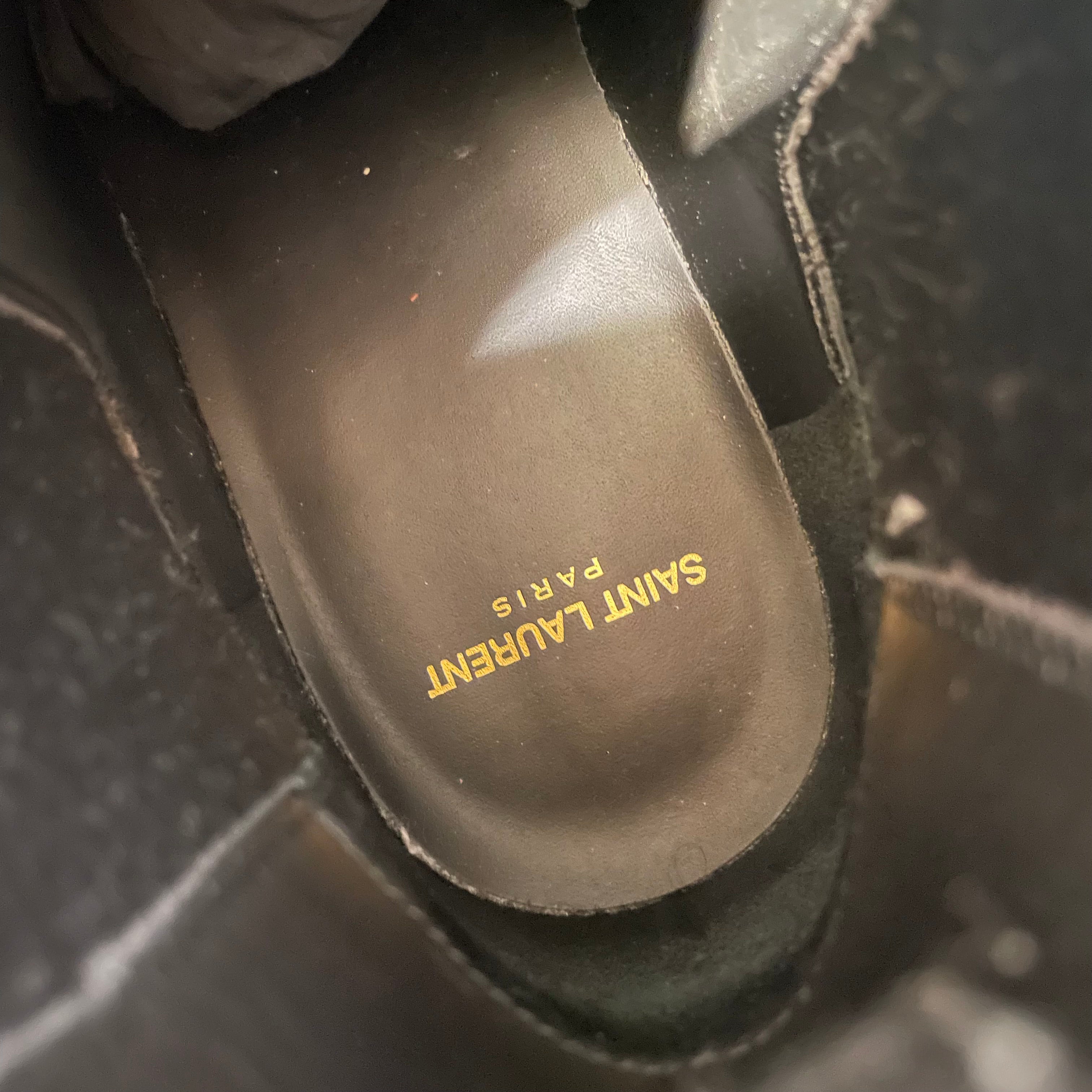 SAINT LAURENT/Boots/EU 41/Leather/BLK/saint laurent wyatt chelsea view 4