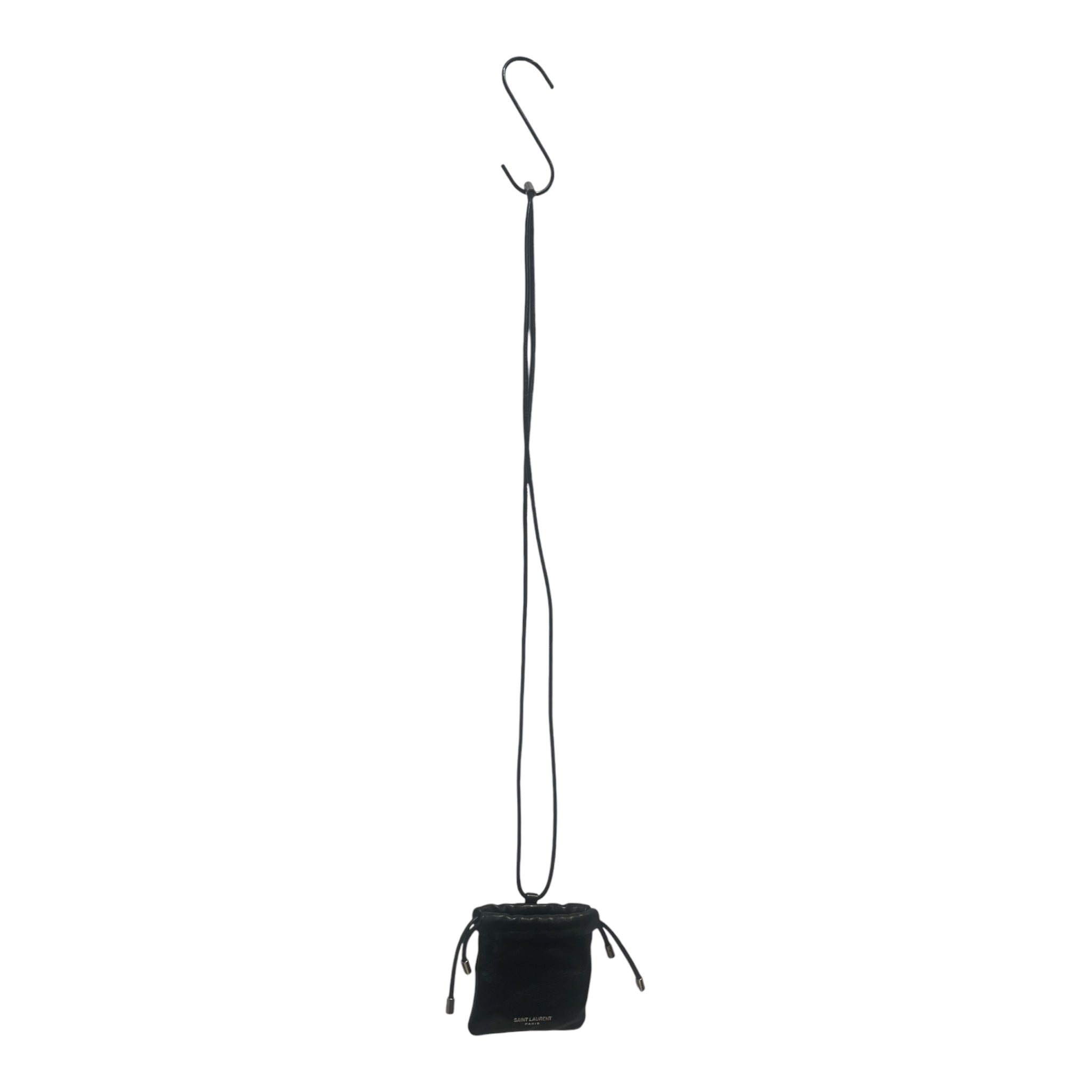 SAINT LAURENT/Accessories/Leather/BLK/M's/necklace pouch view 1