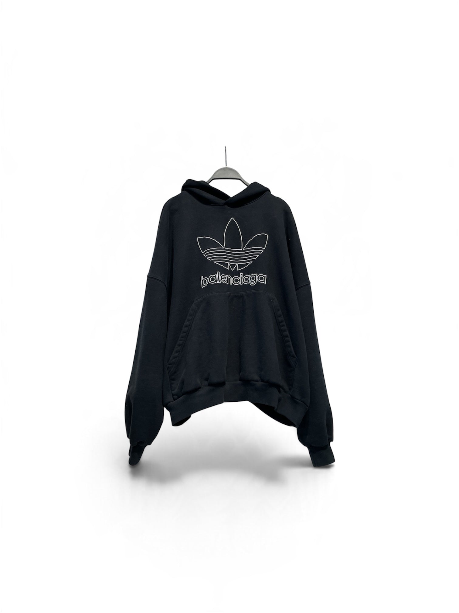 BALENCIAGA/adidas/Hoodie/L/Cotton/BLK/ view 1