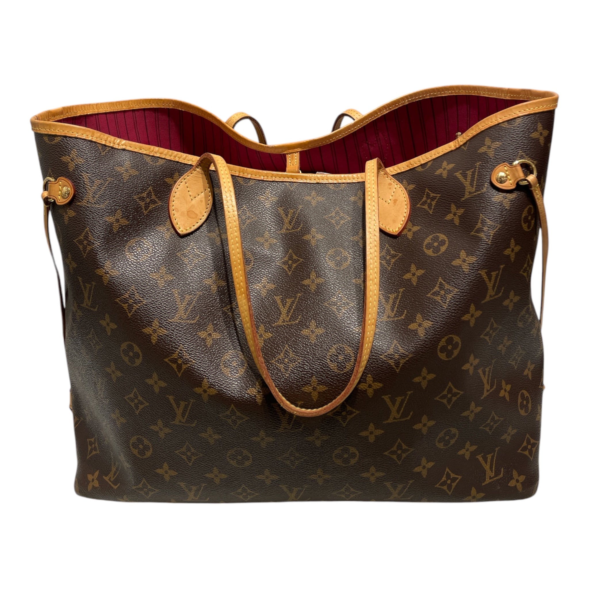 LOUIS VUITTON/Tote Bag/All Over Print/BRW/Damier Ebene Neverfull Tote GM view 2