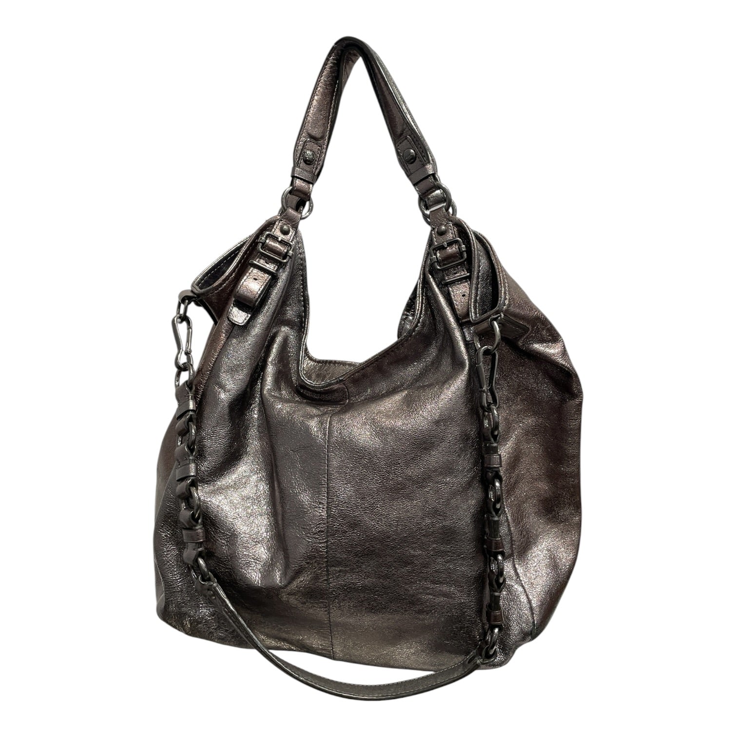 COACH/Hand Bag/Leather/SLV/Madison Maggie Metallic Bag view 2