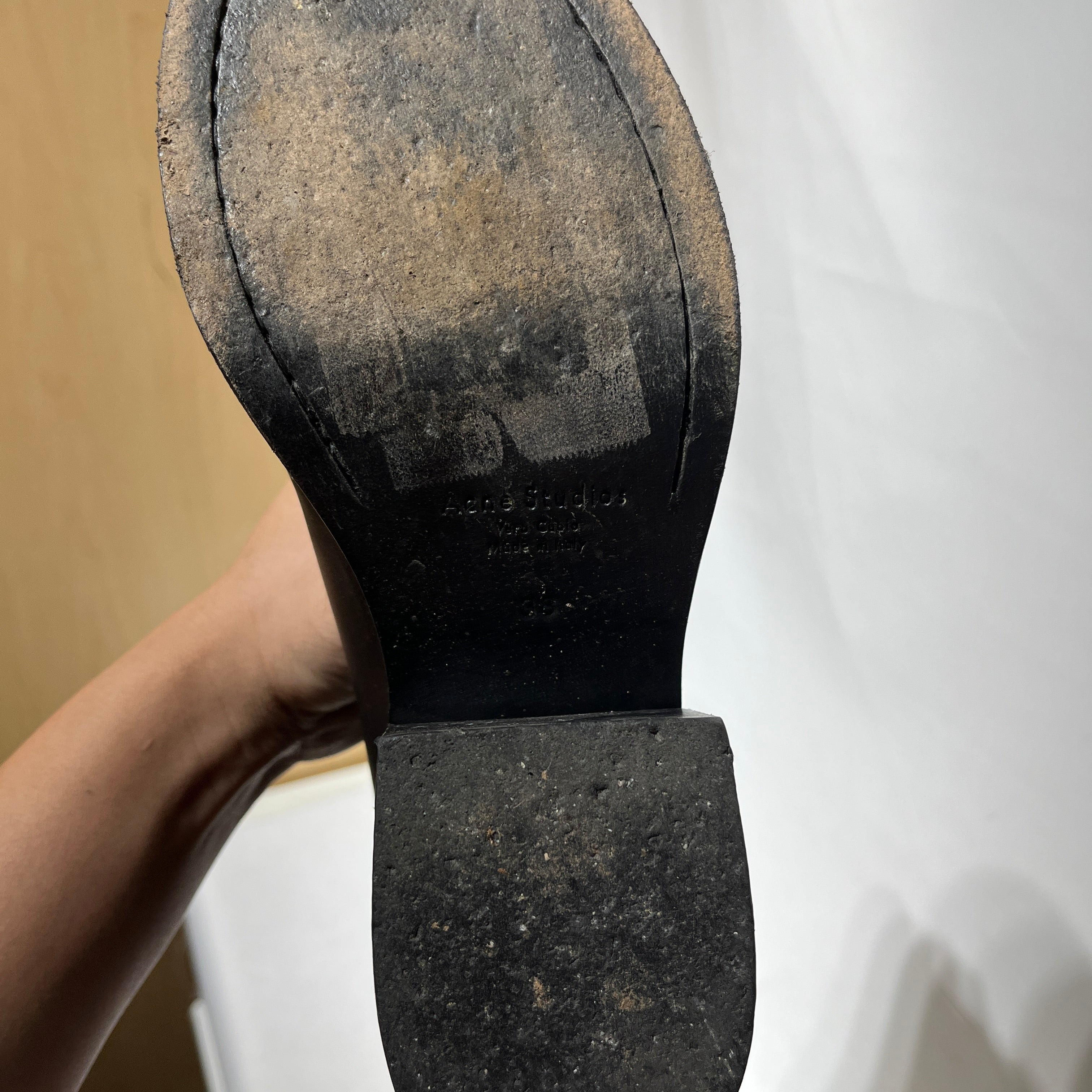 Acne Studios/Boots/EU 38/Leather/BLK/biker style o-ring view 6